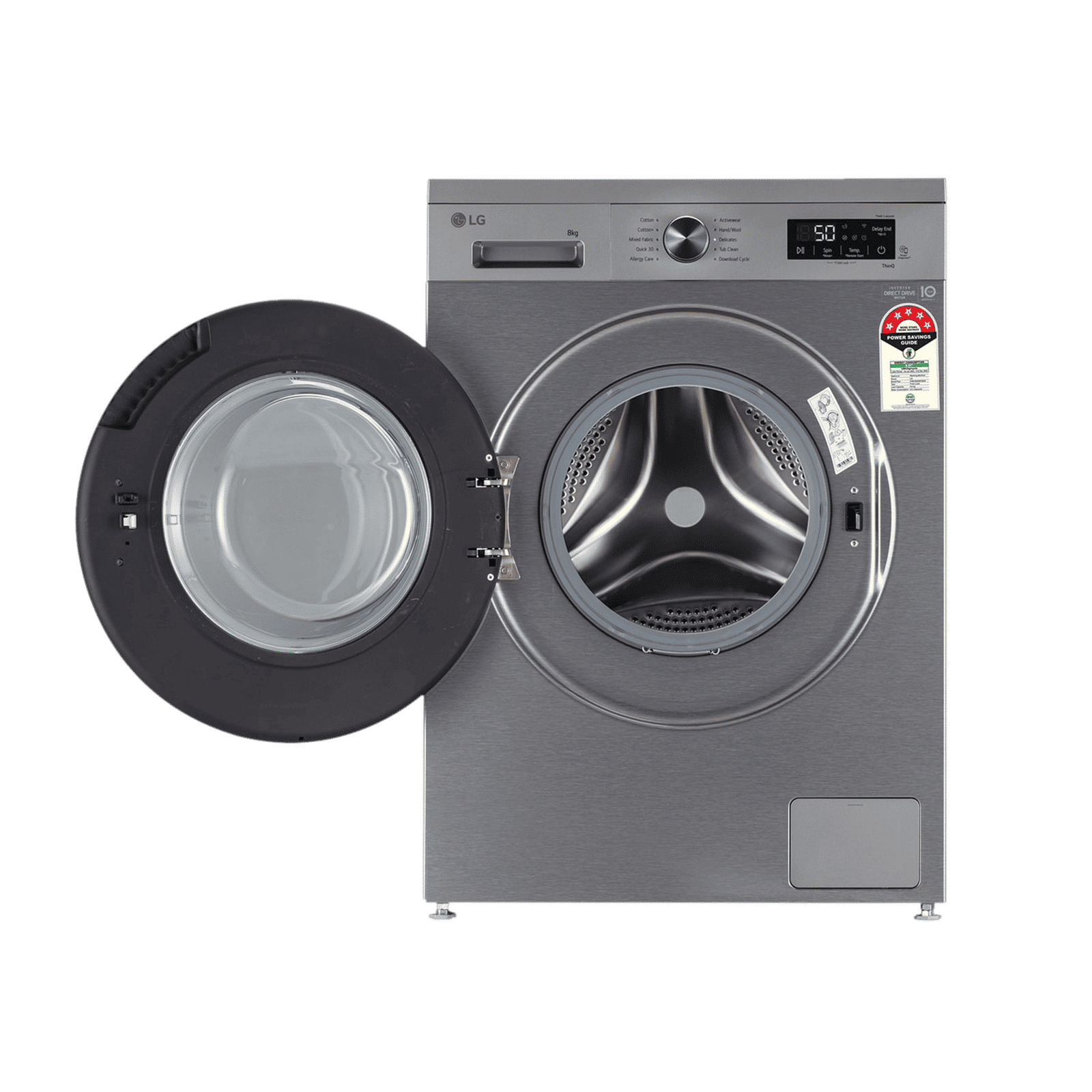LG 8 kg 5 Star Wi-Fi Inverter Fully Automatic Front Load Washing Machine (FHB1208Z4P, Smart Diagnosis, Platinum Silver)_6
