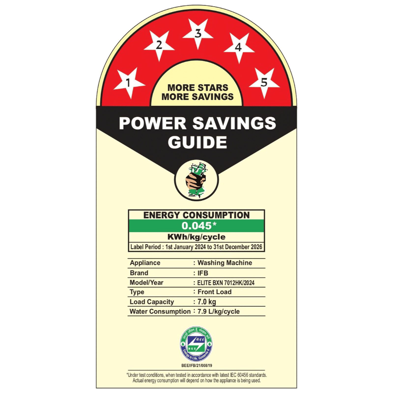 IFB 7 kg 5 Star Wi-Fi Fully Automatic Front Load Washing Machine (Elite BXN 7012HK, Eco Inverter Motor, Black Hairline) IFB 7 kg 5 Star Wi-Fi Fully Automatic Front Load Washing Machine (Elite BXN 7012HK, Eco Inverter Motor, Black Hairline)_9