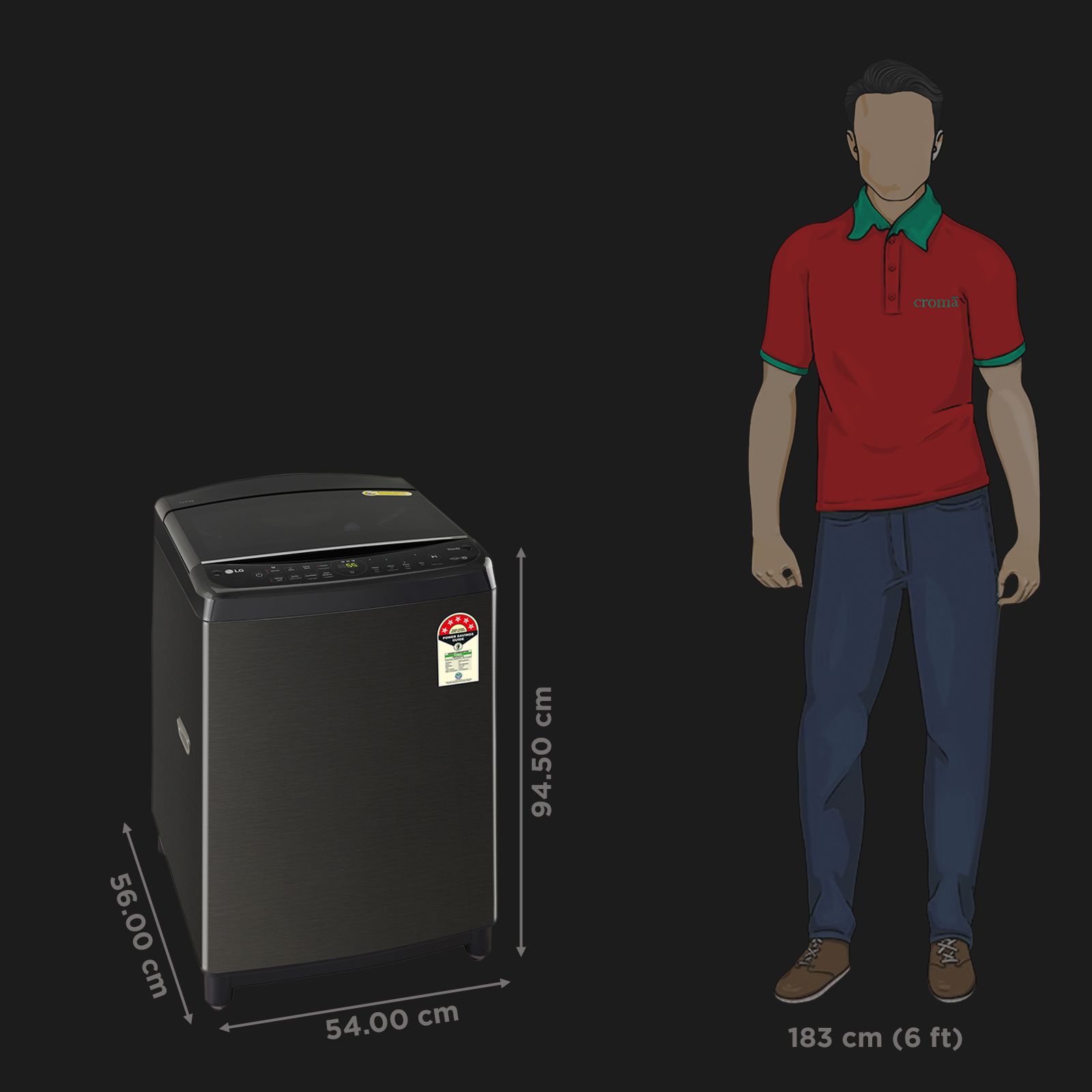 LG 13 kg 5 Star Wi-Fi Fully Automatic Top Load Washing Machine (HEDD, THD13SWP.APBQEIL, AI Direct Drive, Platinum Black)_3