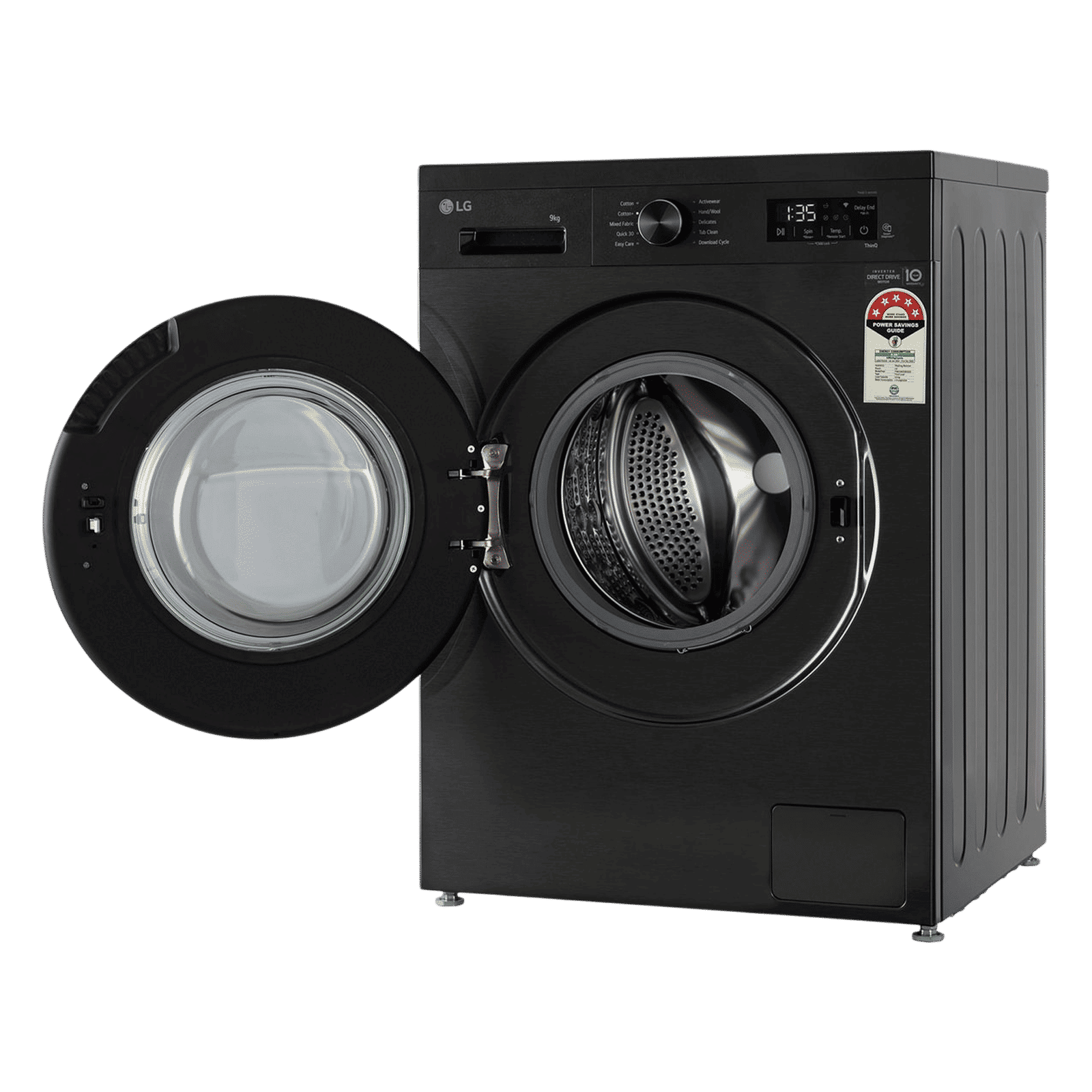 LG 9 kg 5 Star Wi-Fi Inverter Fully Automatic Front Load Washing Machine (FHB1209Z4B, Auto Restart, Platinum Black) LG 9 kg 5 Star Wi-Fi Inverter Fully Automatic Front Load Washing Machine (FHB1209Z4B, Auto Restart, Platinum Black)_14