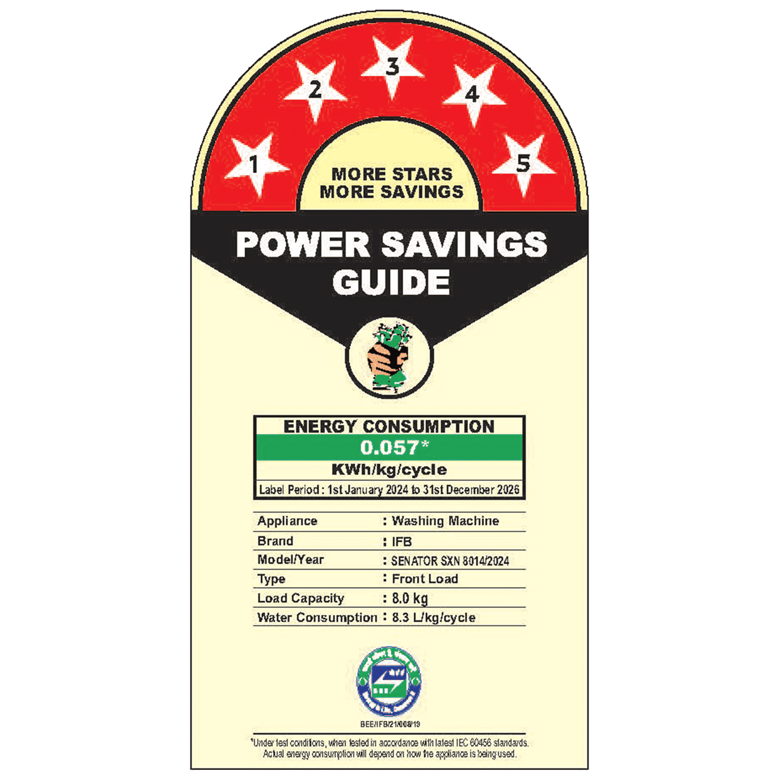 IFB 8 kg 5 Star Wi-Fi Inverter Fully Automatic Front Load Washing Machine (Senator SXN 8014, In-built Heater, Rich Silver)_8