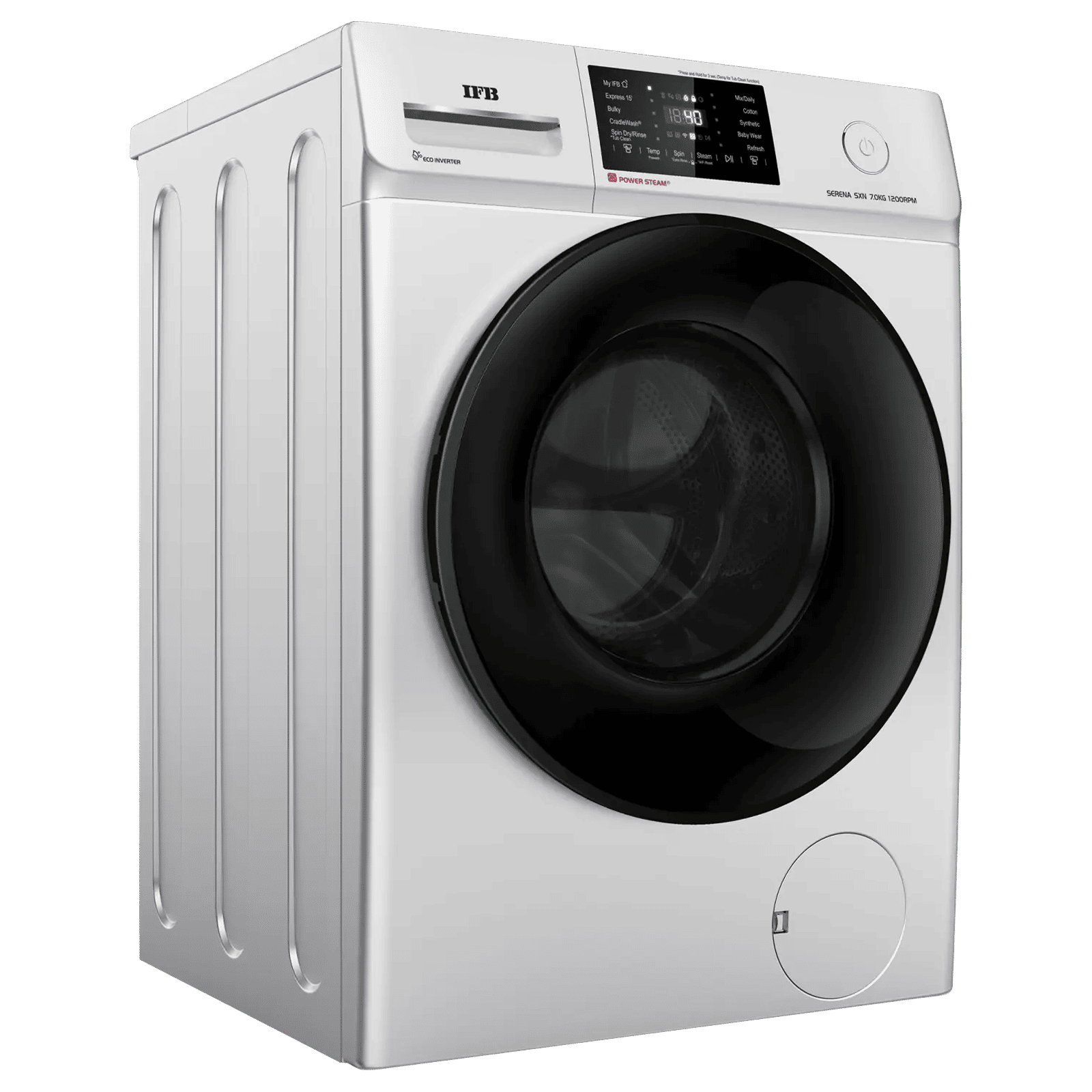 IFB 7 kg 5 Star Wi-Fi Inverter Fully Automatic Front Load Washing Machine (Senator SXN 7012, 9 Swirl Wash, Rich Silver)_4