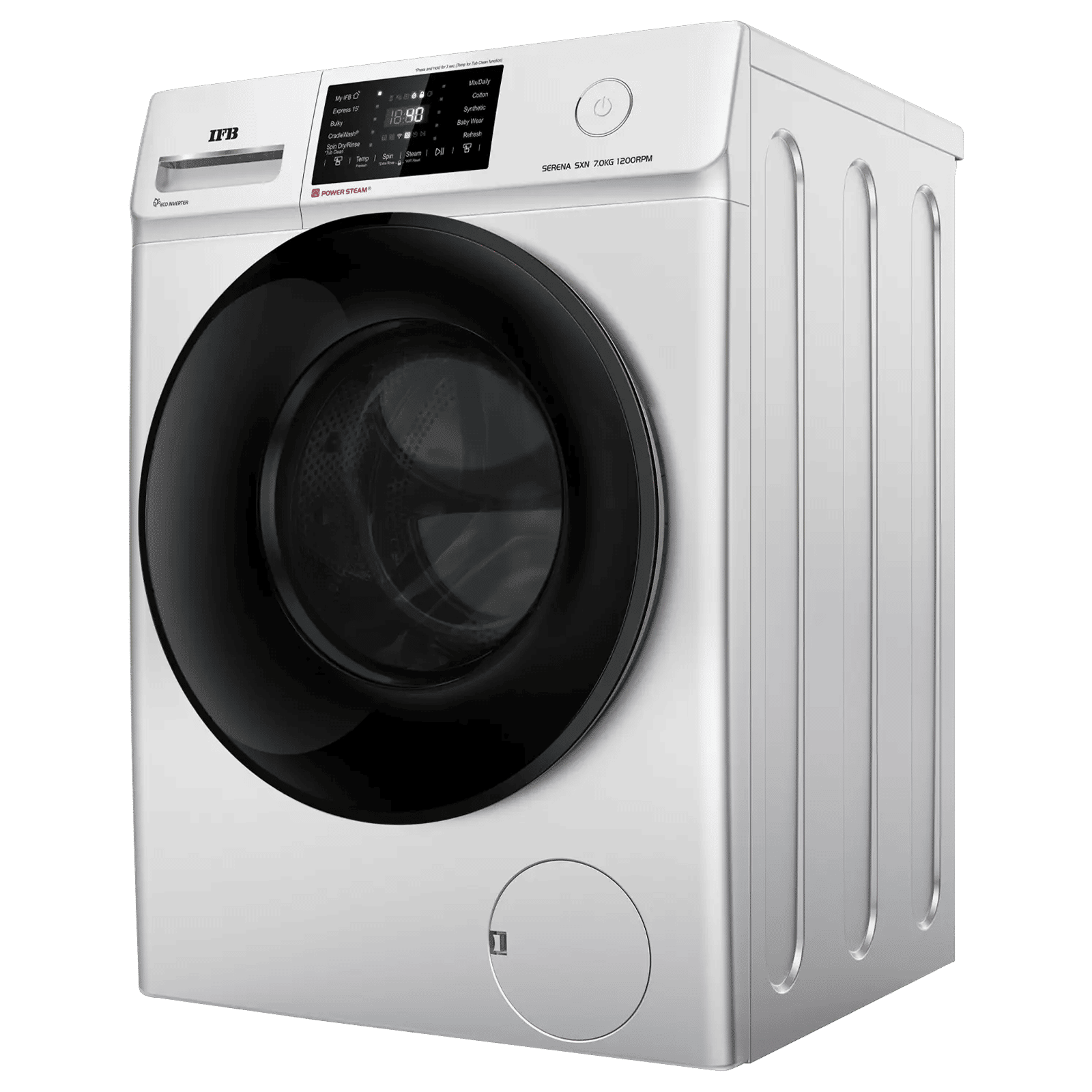 IFB 7 kg 5 Star Wi-Fi Inverter Fully Automatic Front Load Washing Machine (Senator SXN 7012, 9 Swirl Wash, Rich Silver)_5