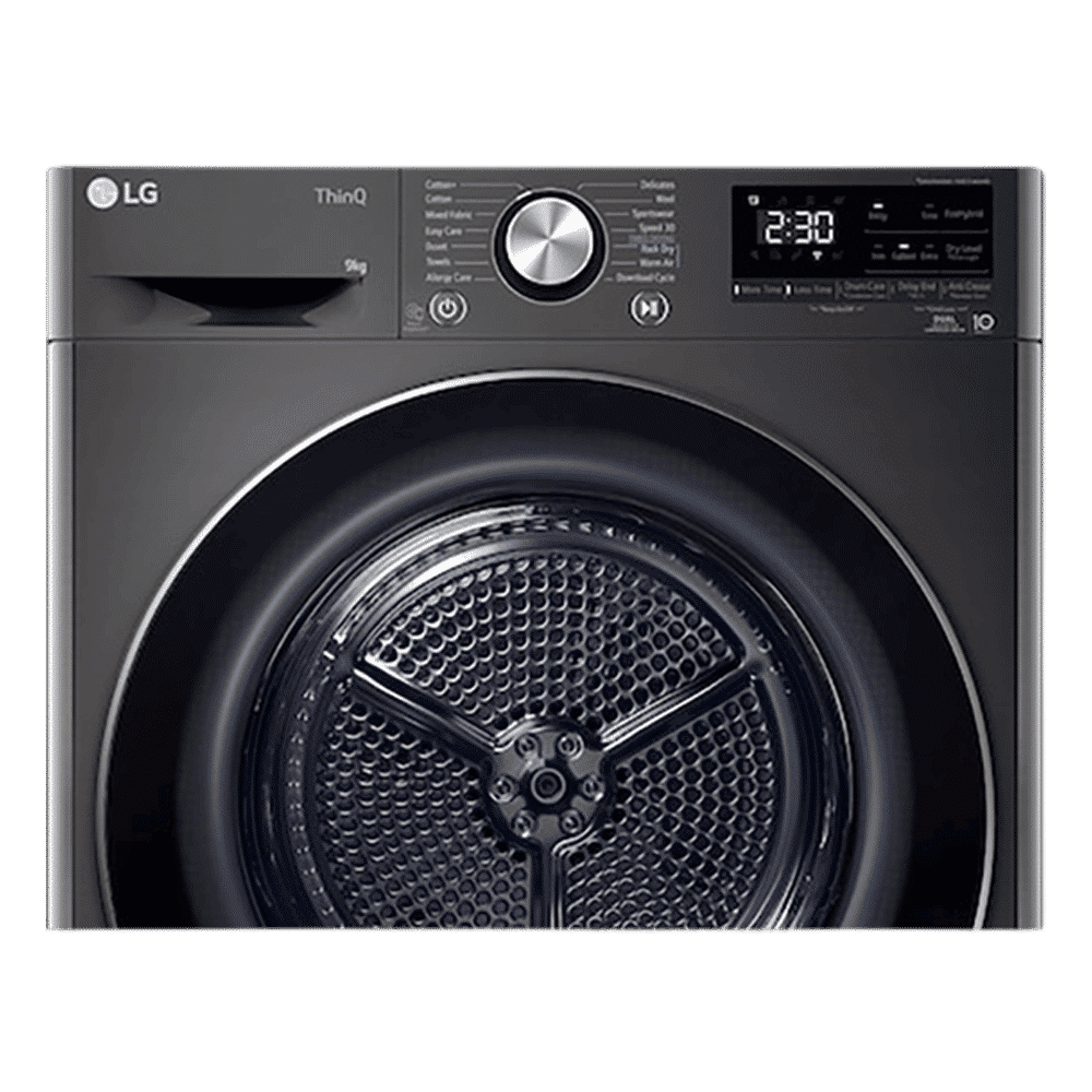 LG 9 kg Wi-Fi Fully Automatic Front Load Dryer (DHV09SAB, Dual Inverter Heat Pump, Black Steel) LG 9 kg Wi-Fi Fully Automatic Front Load Dryer (DHV09SAB, Dual Inverter Heat Pump, Black Steel)_13