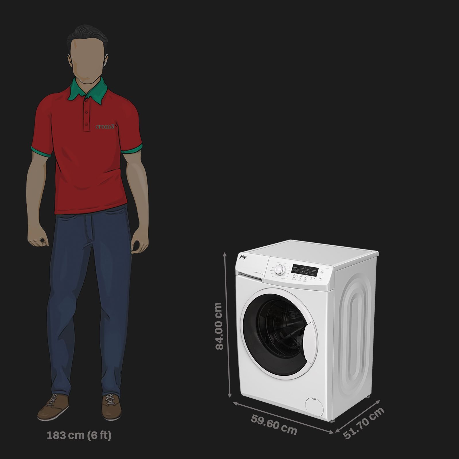 Godrej 6.5 kg 5 Star Fully Automatic Front Load Washing Machine (EON Cresta, 52141601SD00506, 12 Programs, Glacier White)_3