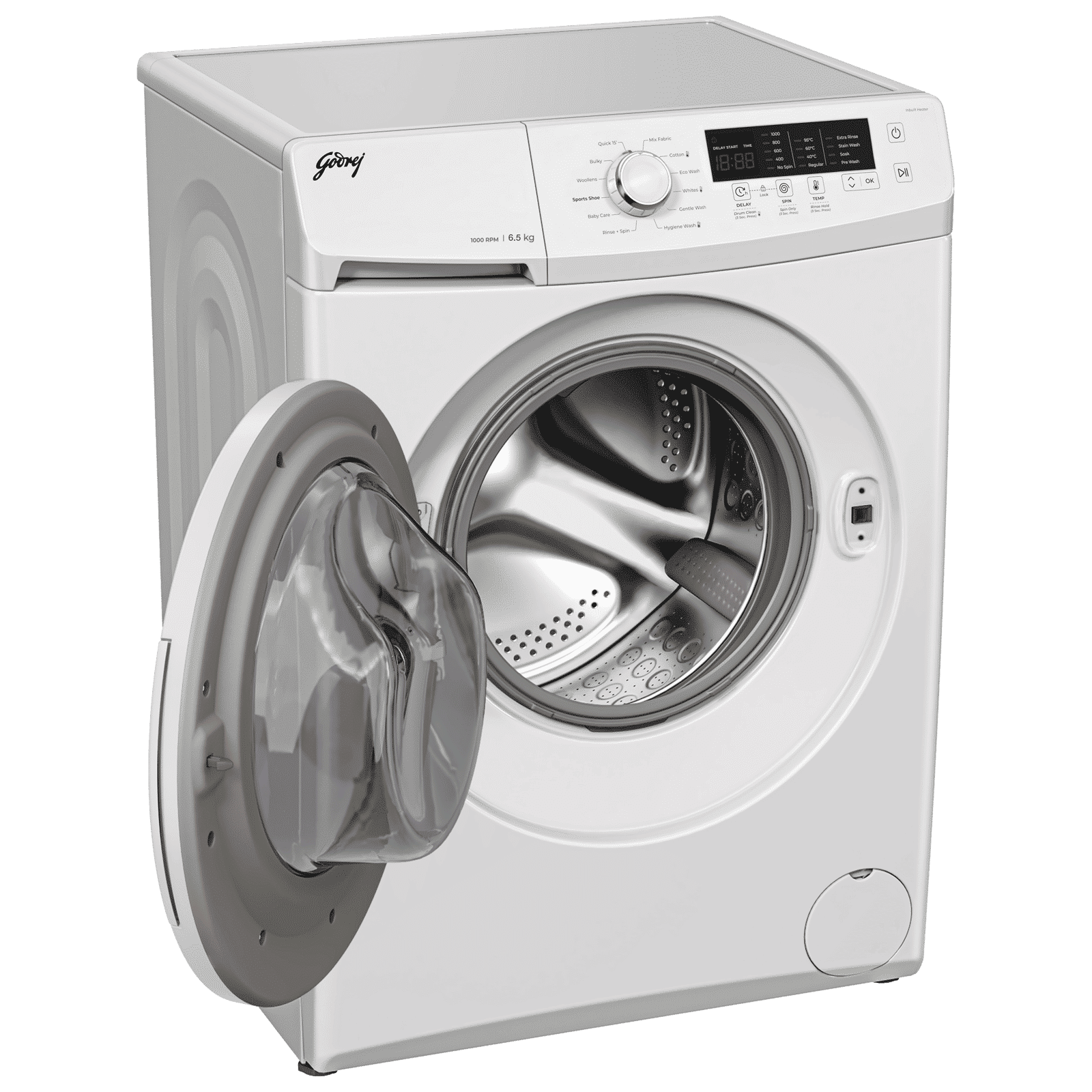 Godrej 6.5 kg 5 Star Fully Automatic Front Load Washing Machine (EON Cresta, 52141601SD00506, 12 Programs, Glacier White)_5