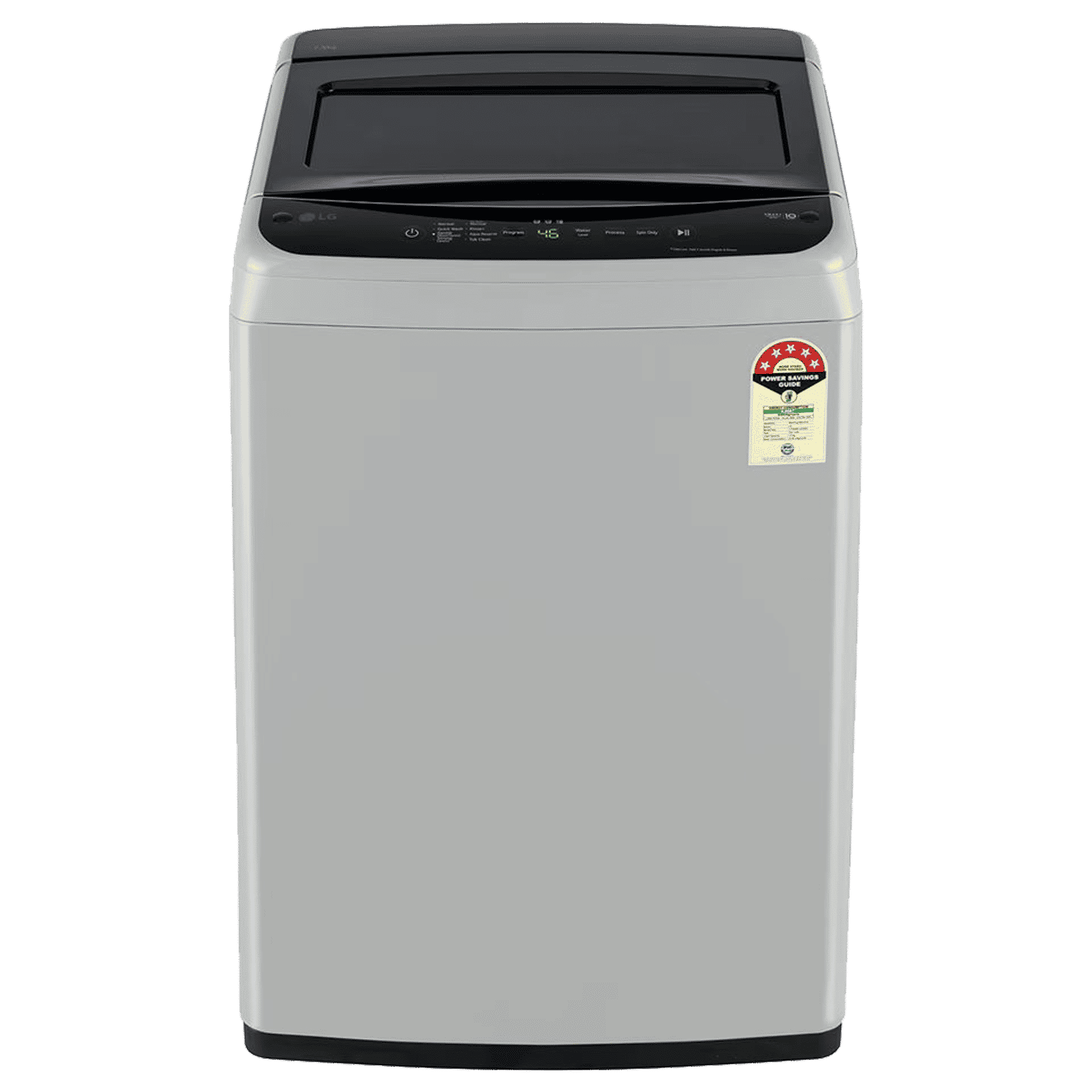LG 7.5 kg 5 Star Inverter Fully Automatic Top Load Washing Machine (T75VBSF1Z, Smart Inverter Motor, Middle Free Silver)_1
