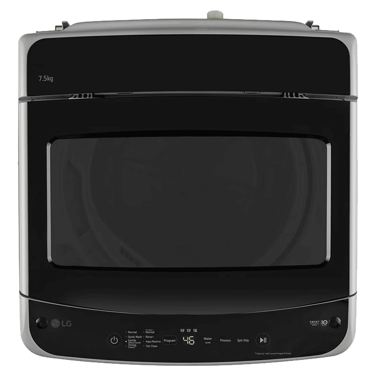 LG 7.5 kg 5 Star Inverter Fully Automatic Top Load Washing Machine (T75VBSF1Z, Smart Inverter Motor, Middle Free Silver)_4