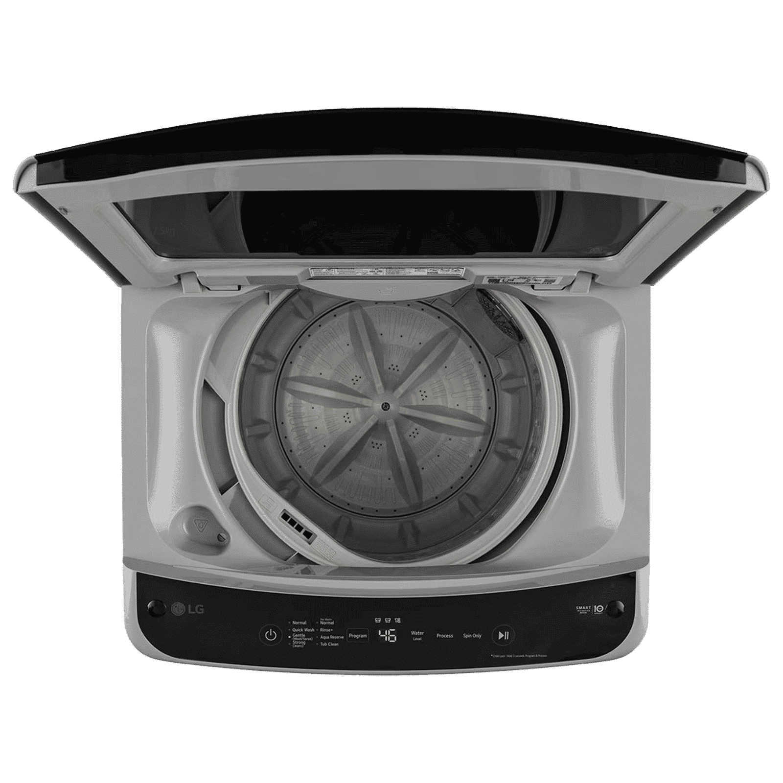 LG 7.5 kg 5 Star Inverter Fully Automatic Top Load Washing Machine (T75VBSF1Z, Smart Inverter Motor, Middle Free Silver)_7