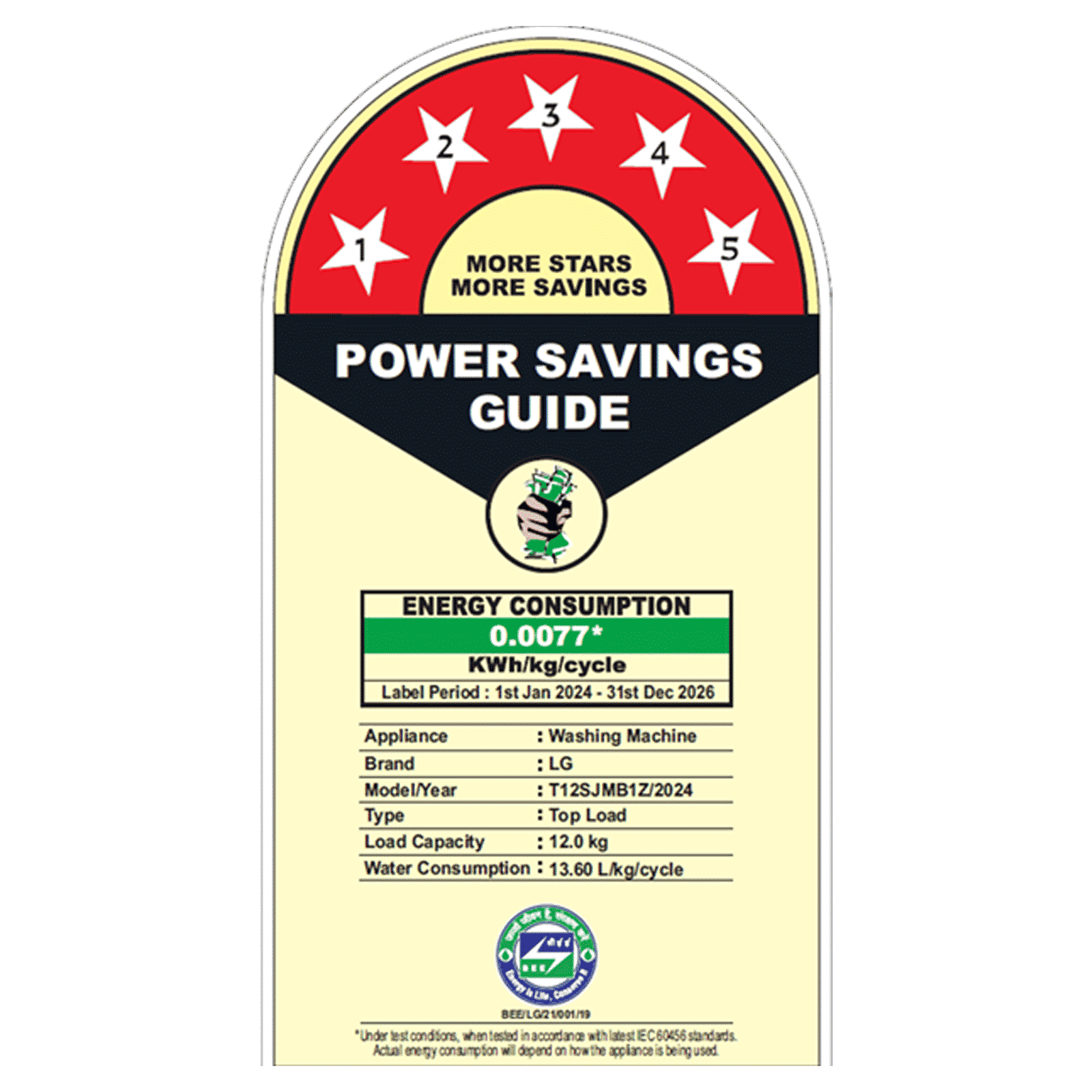 LG 12 kg 5 Star Inverter Fully Automatic Top Load Washing Machine (T12SJMB1Z, Smart Inverter Motor, Middle Black)_9