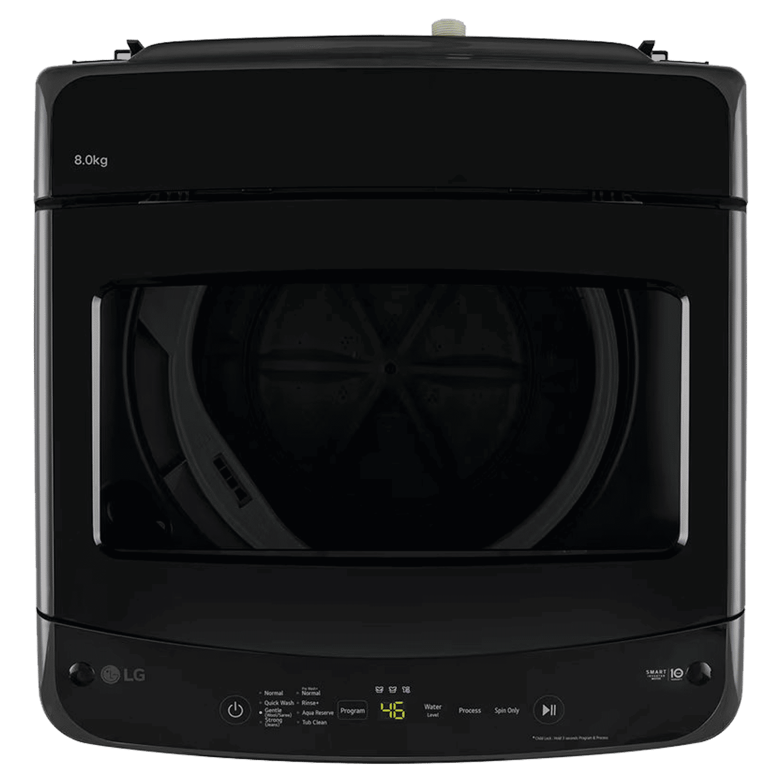 LG 8 kg 5 Star Inverter Fully Automatic Top Load Washing Machine (T80VBMB1Z, Smart Inverter Motor, Middle Black)_4