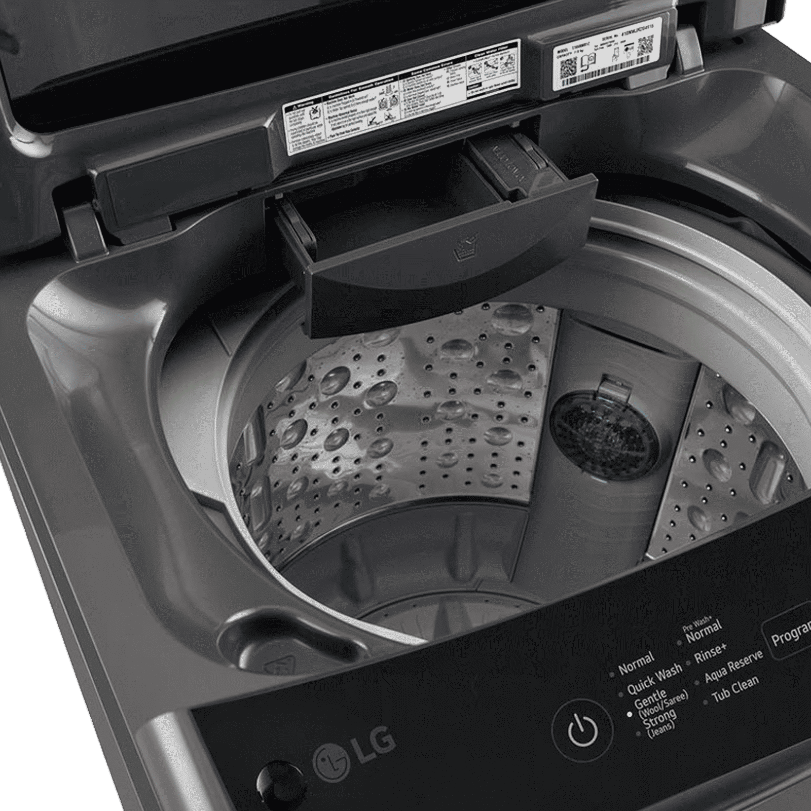 LG 8 kg 5 Star Inverter Fully Automatic Top Load Washing Machine (T80VBMB1Z, Smart Inverter Motor, Middle Black)_7