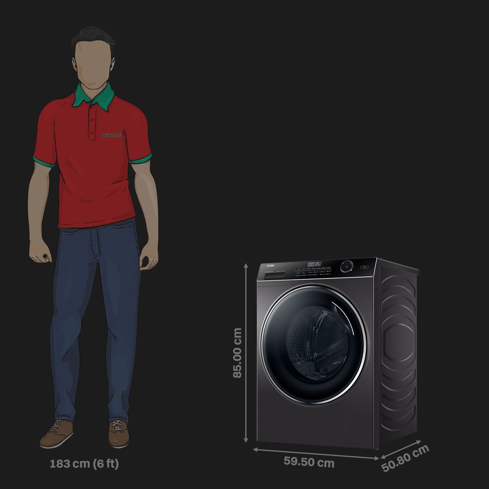 Haier 11 kg 5 Star Wi-Fi Fully Automatic Front Load Washing Machine (HW110-DM14959CS8U1, AI-Dynamic Balance Tech, Dark Jade) Haier 11 kg 5 Star Wi-Fi Fully Automatic Front Load Washing Machine (HW110-DM14959CS8U1, AI-Dynamic Balance Tech, Dark Jade)_2