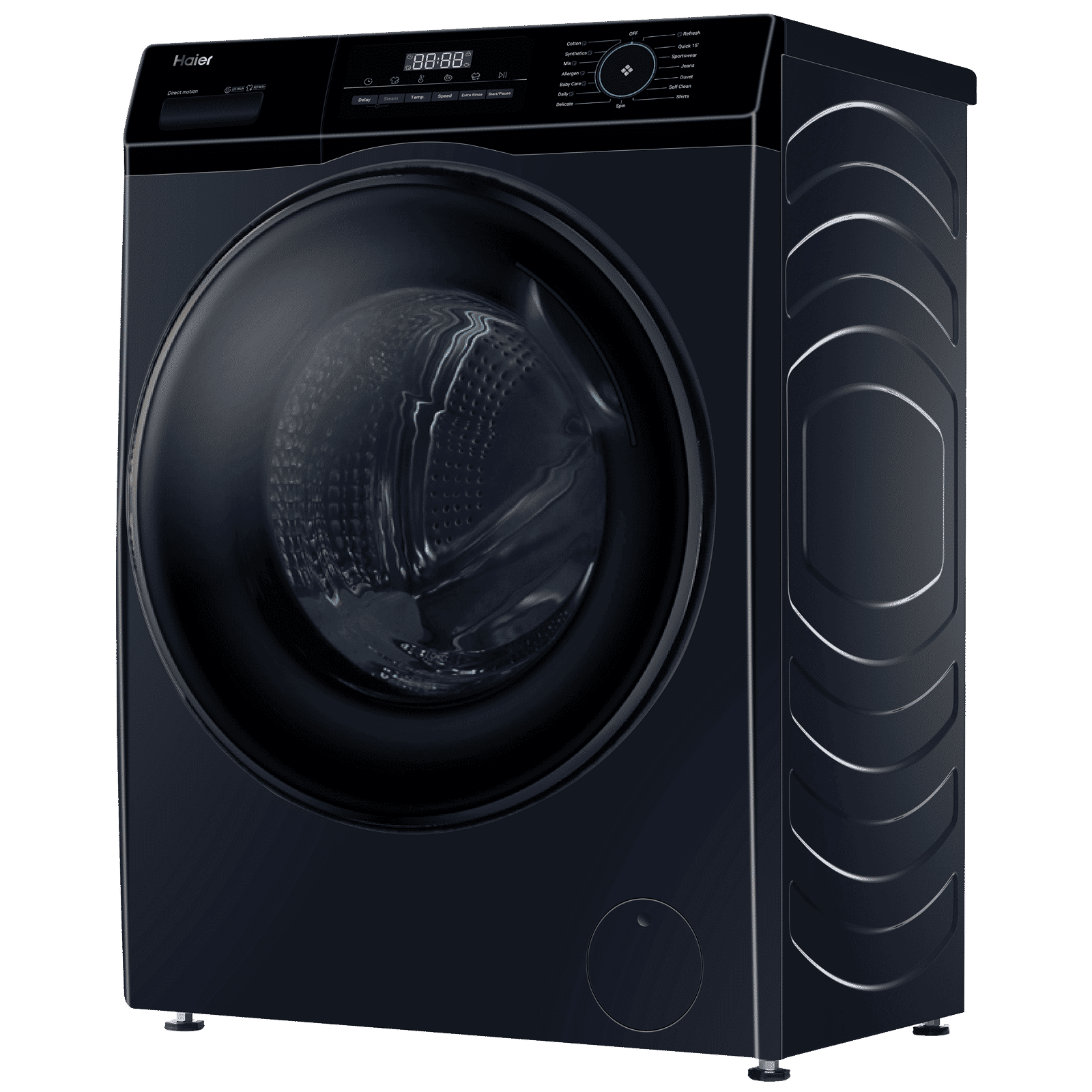 Haier 9 kg 5 Star Fully Automatic Front Load Washing Machine (929, HW90-DM14929ECBK, Anti Bacterial Technology, Black)_5