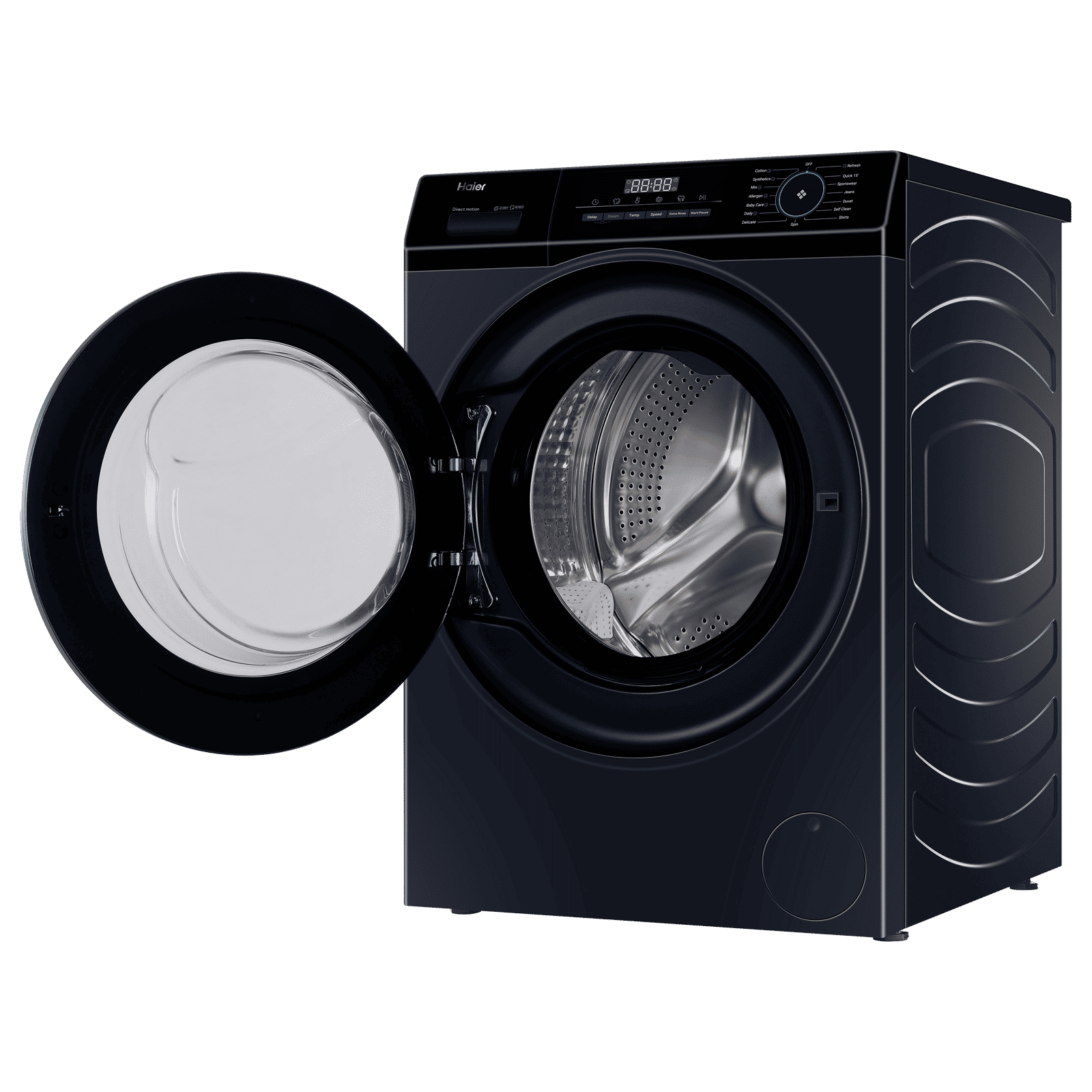 Haier 9 kg 5 Star Fully Automatic Front Load Washing Machine (929, HW90-DM14929ECBK, Anti Bacterial Technology, Black)_6