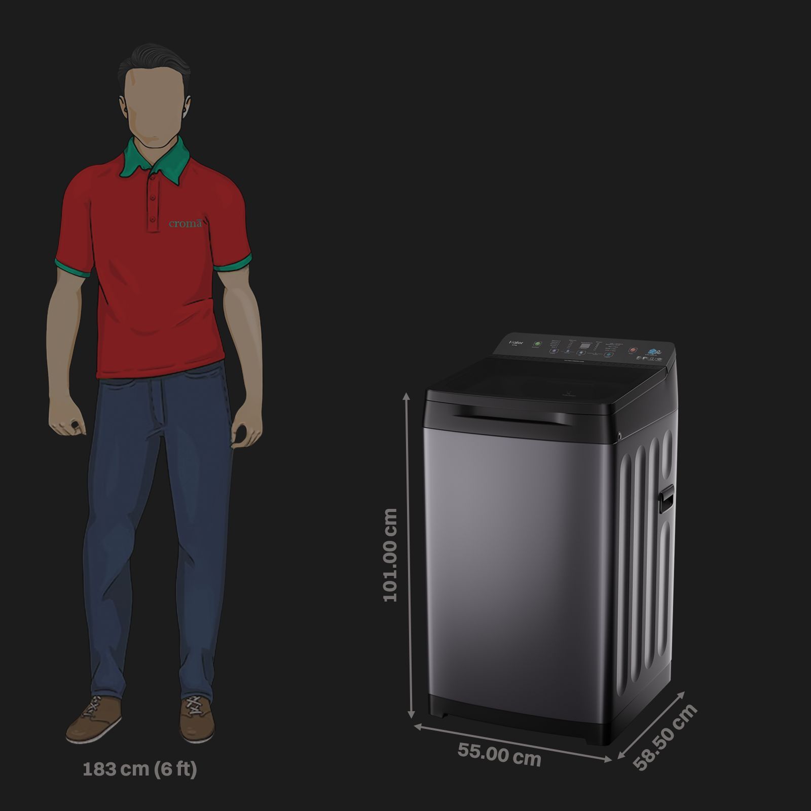 Haier 9 kg 5 Star Fully Automatic Top Load Washing Machine (HWM90-688S8, Pillow Drum, Dark Jade)_2