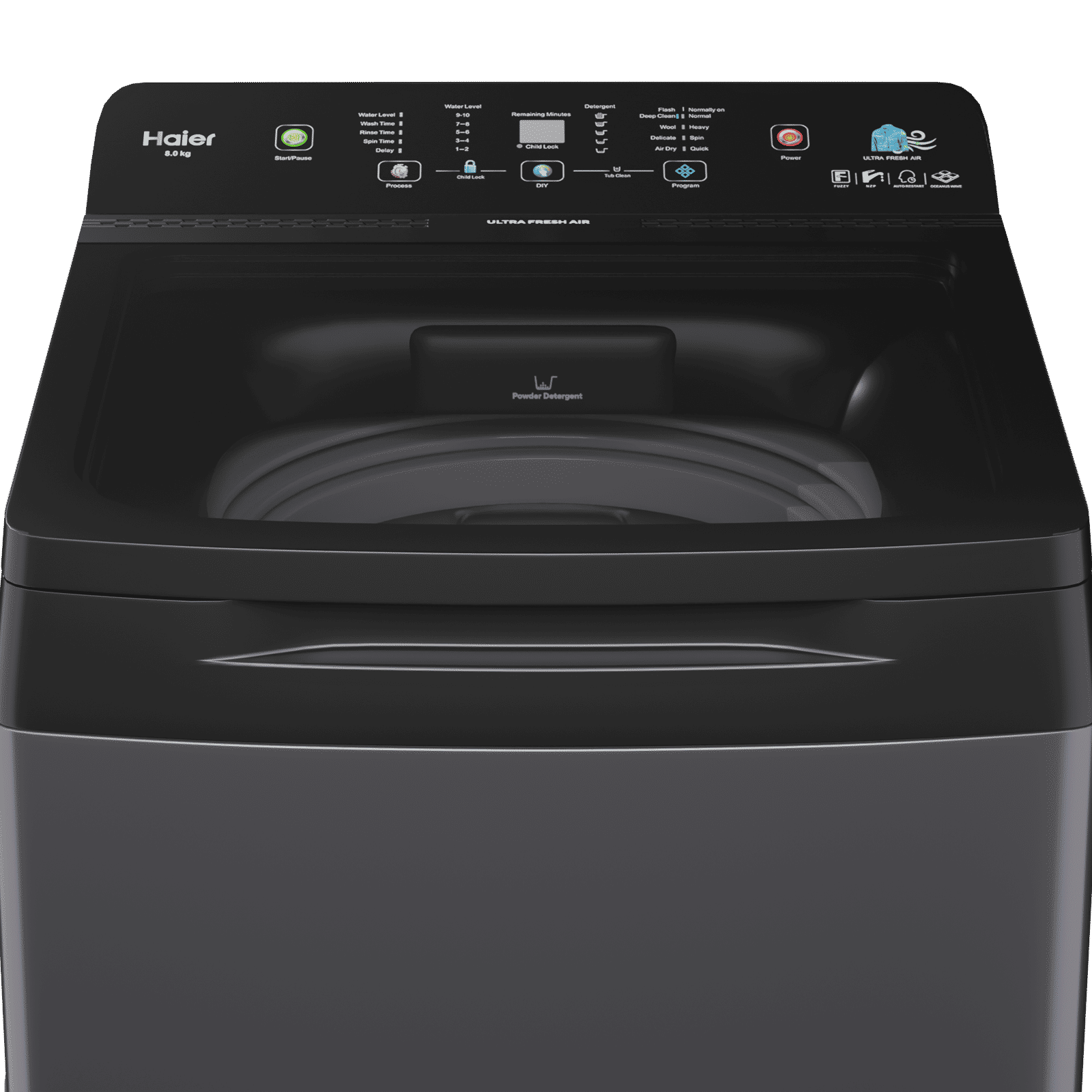 Haier 9 kg 5 Star Fully Automatic Top Load Washing Machine (HWM90-688S8, Pillow Drum, Dark Jade)_4