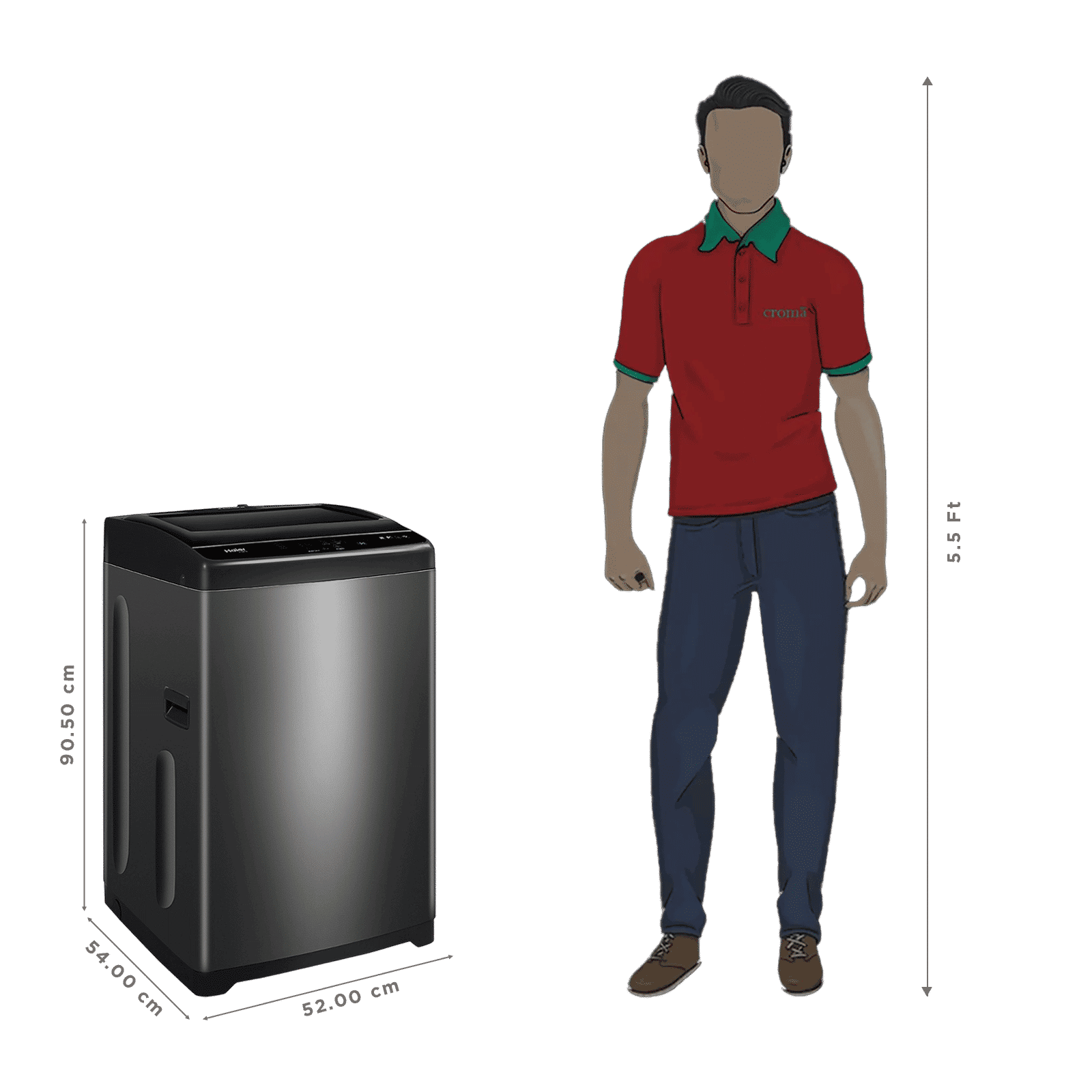 Haier 8 kg 5 Star Fully Automatic Top Load Washing Machine (HWM80-316BK, Oceanus Wave Drum, Dark Jade Silver) Haier 8 kg 5 Star Fully Automatic Top Load Washing Machine (HWM80-316BK, Oceanus Wave Drum, Dark Jade Silver)_3