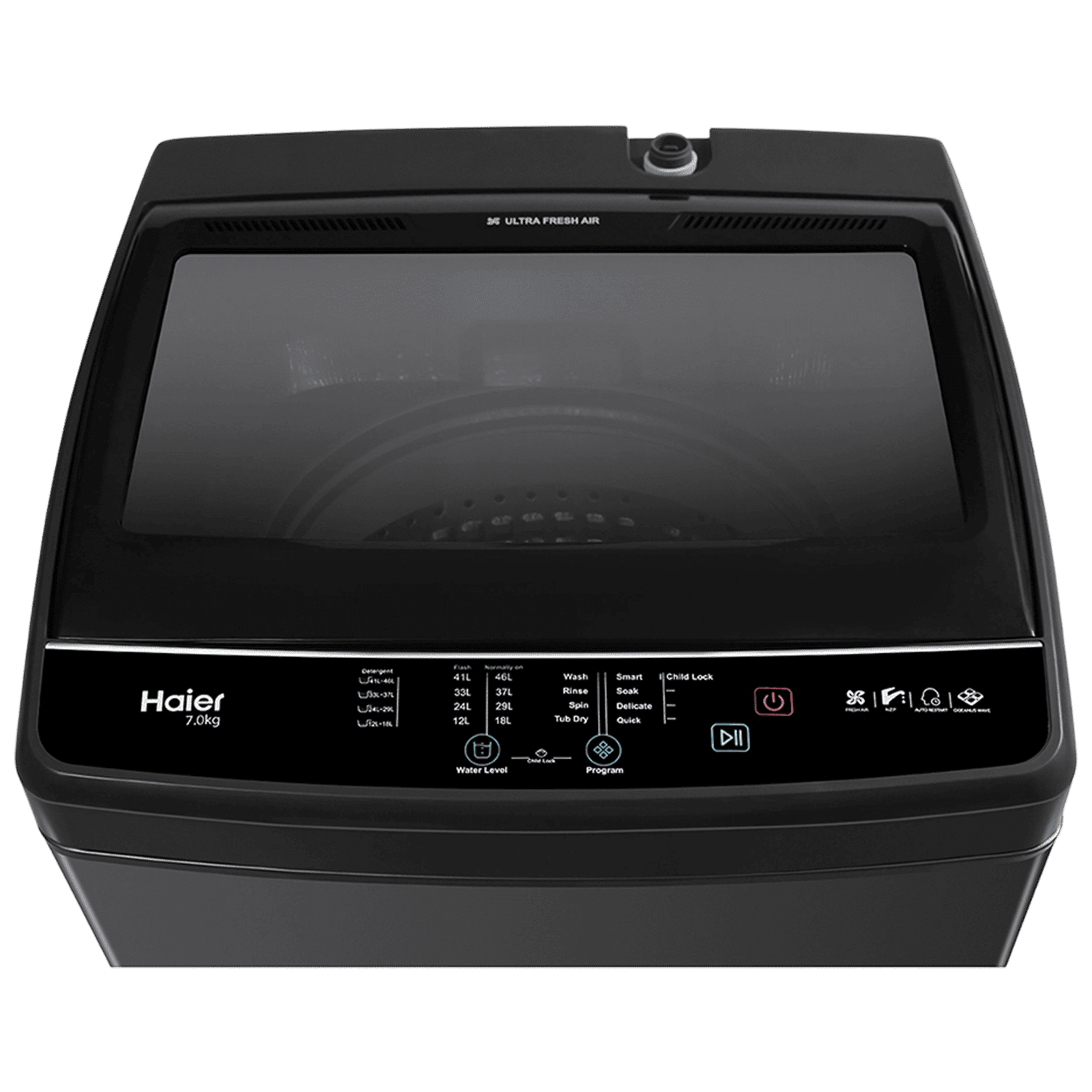 Haier 8 kg 5 Star Fully Automatic Top Load Washing Machine (HWM80-316BK, Oceanus Wave Drum, Dark Jade Silver) Haier 8 kg 5 Star Fully Automatic Top Load Washing Machine (HWM80-316BK, Oceanus Wave Drum, Dark Jade Silver)_4