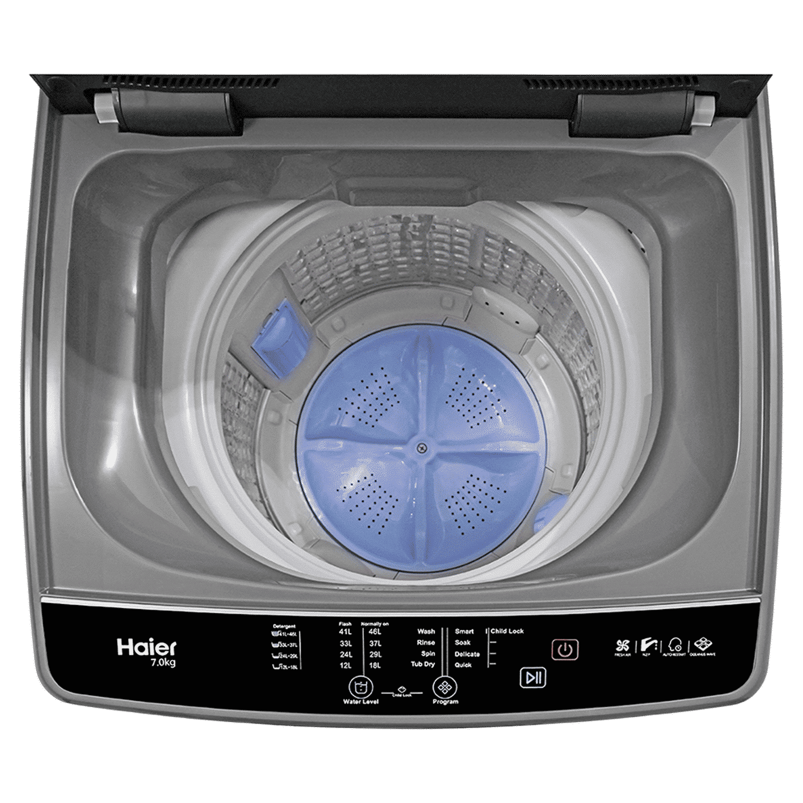 Haier 8 kg 5 Star Fully Automatic Top Load Washing Machine (HWM80-316BK, Oceanus Wave Drum, Dark Jade Silver) Haier 8 kg 5 Star Fully Automatic Top Load Washing Machine (HWM80-316BK, Oceanus Wave Drum, Dark Jade Silver)_7