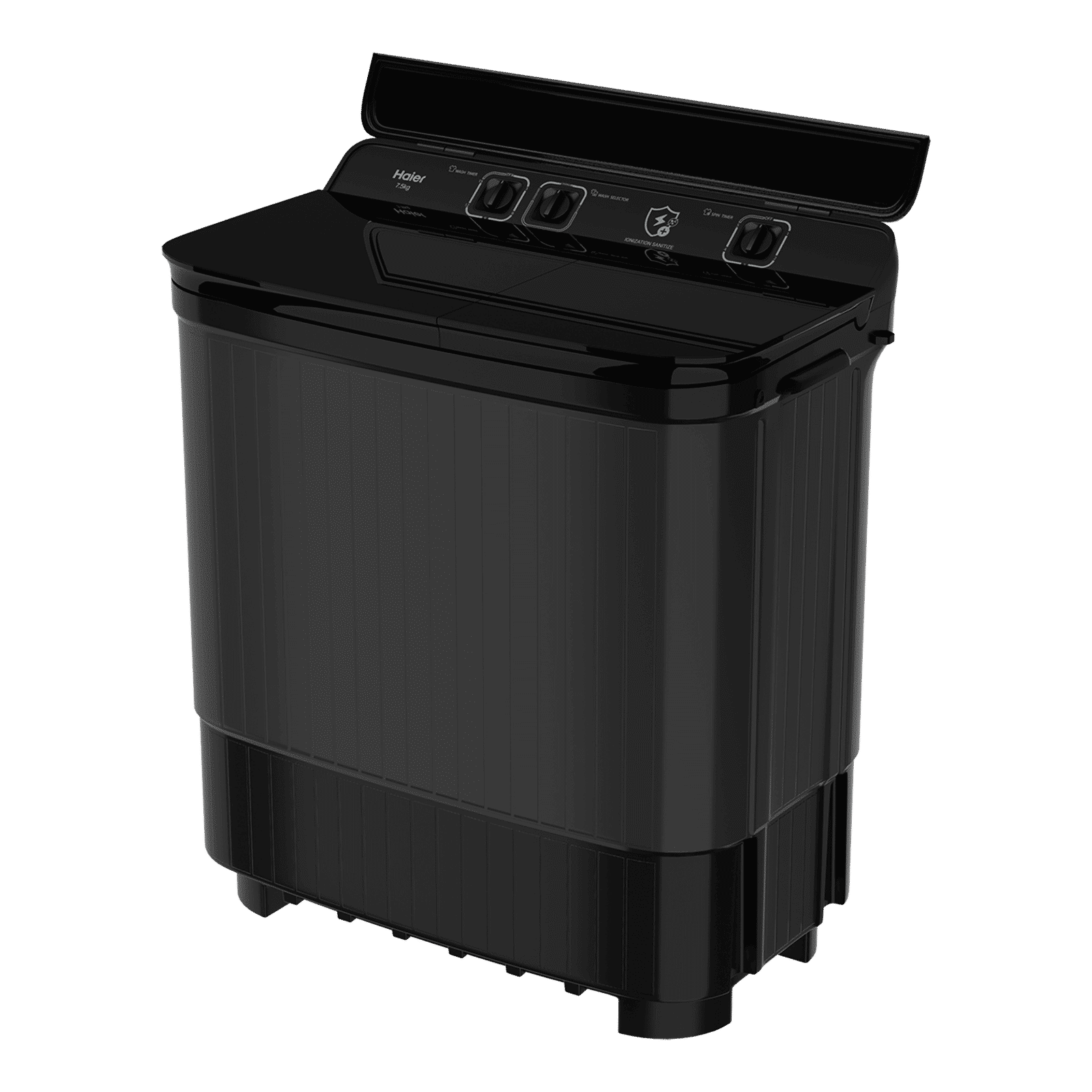 Haier 14 kg 5 Star Semi Automatic Washing Machine with Magic Filter (178, HTW140-178BK, Black)_8