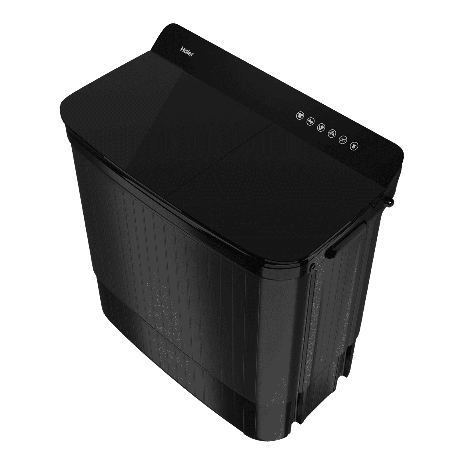 Haier 14 kg 5 Star Semi Automatic Washing Machine with Magic Filter (178, HTW140-178BK, Black)_9