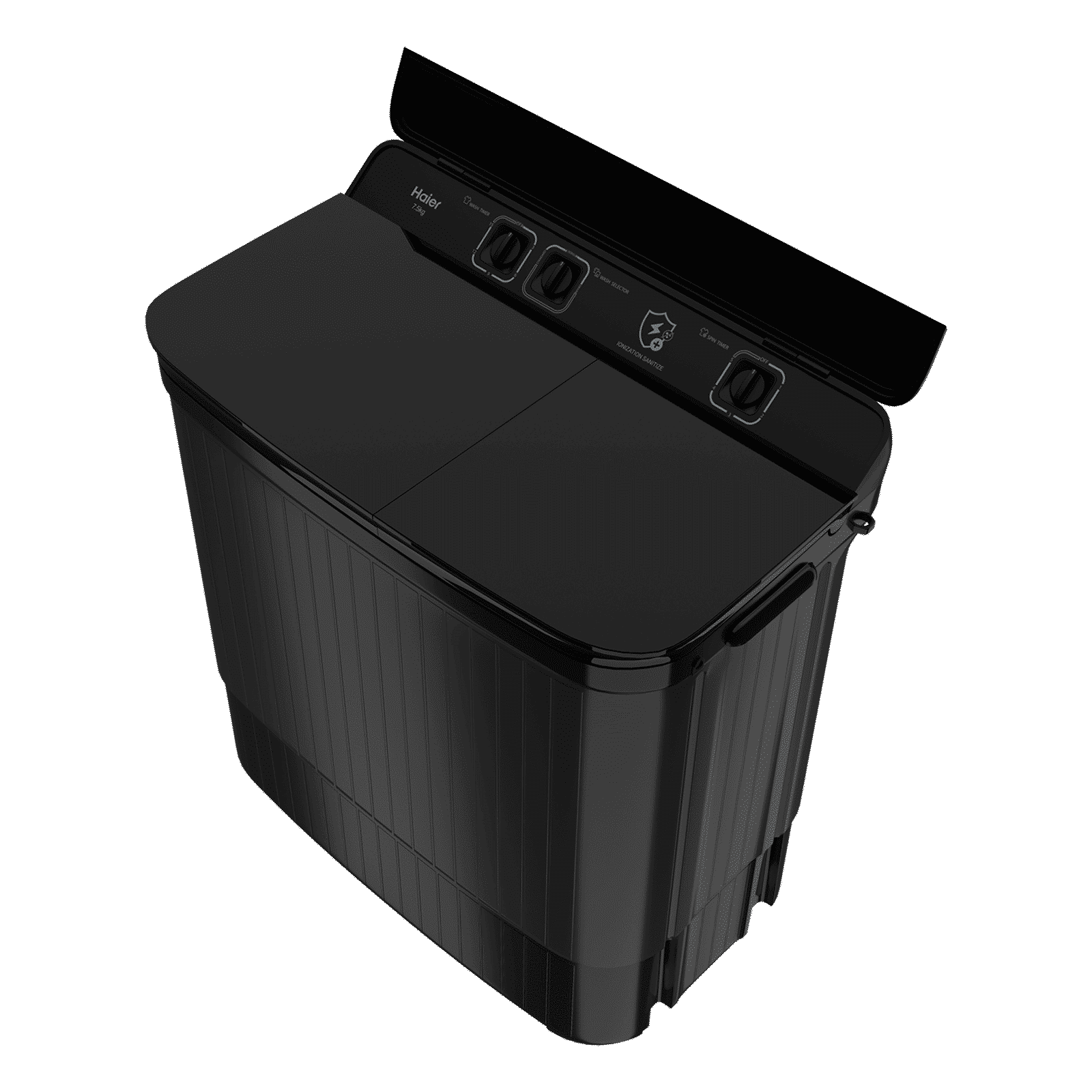 Haier 14 kg 5 Star Semi Automatic Washing Machine with Magic Filter (178, HTW140-178BK, Black)_10