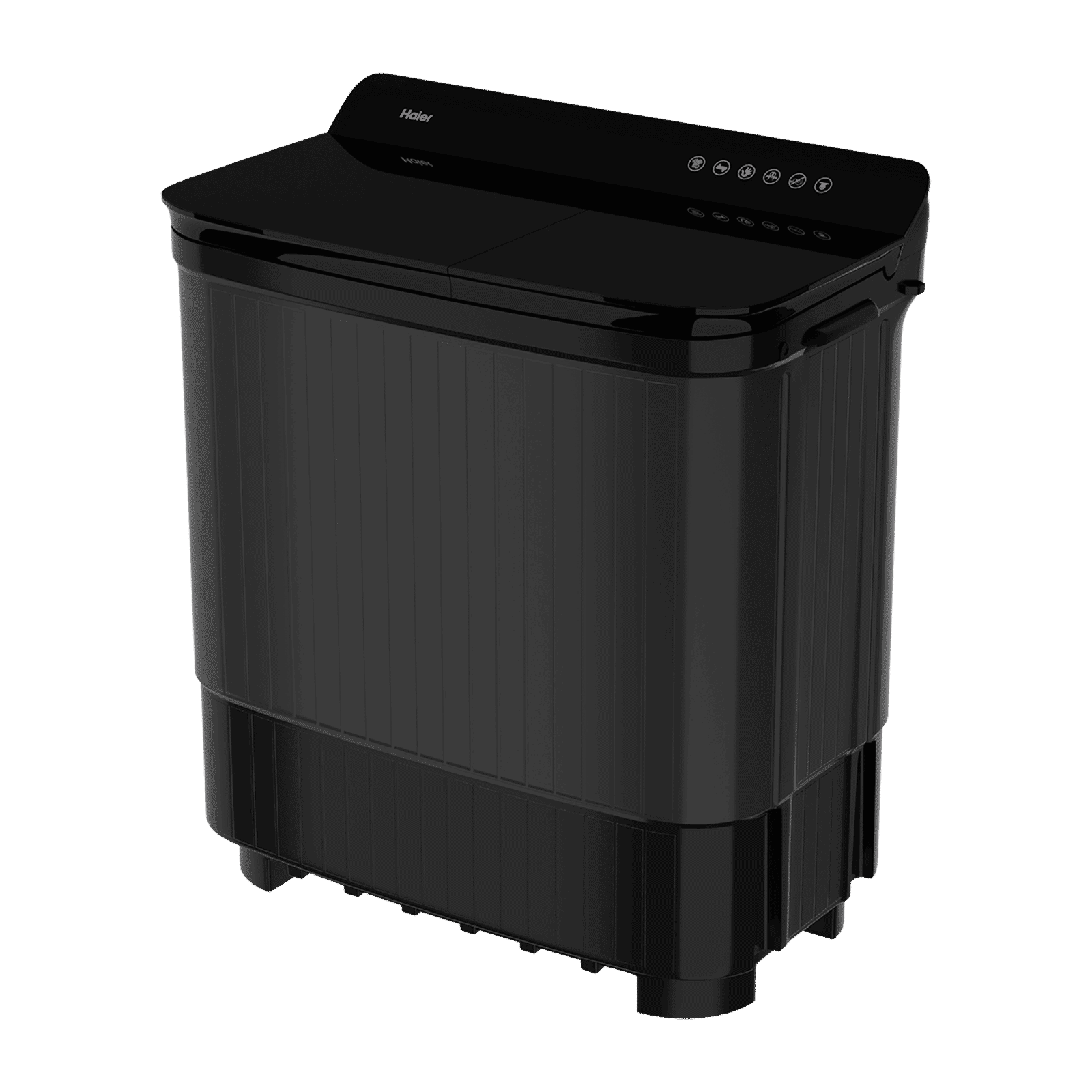 Haier 14 kg 5 Star Semi Automatic Washing Machine with Magic Filter (178, HTW140-178BK, Black)_4