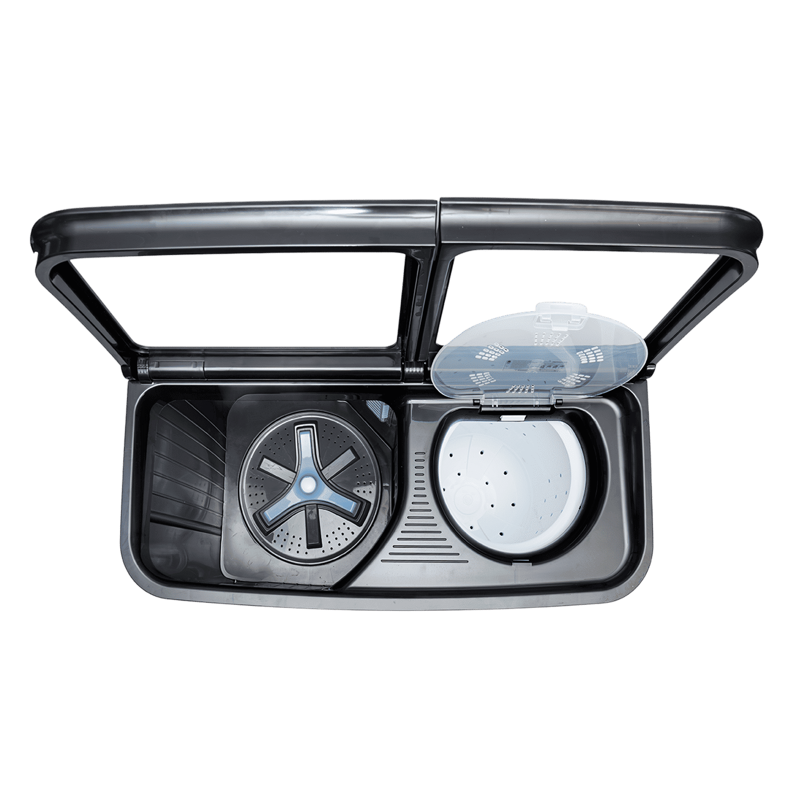 Haier 14 kg 5 Star Semi Automatic Washing Machine with Magic Filter (178, HTW140-178BK, Black)_5