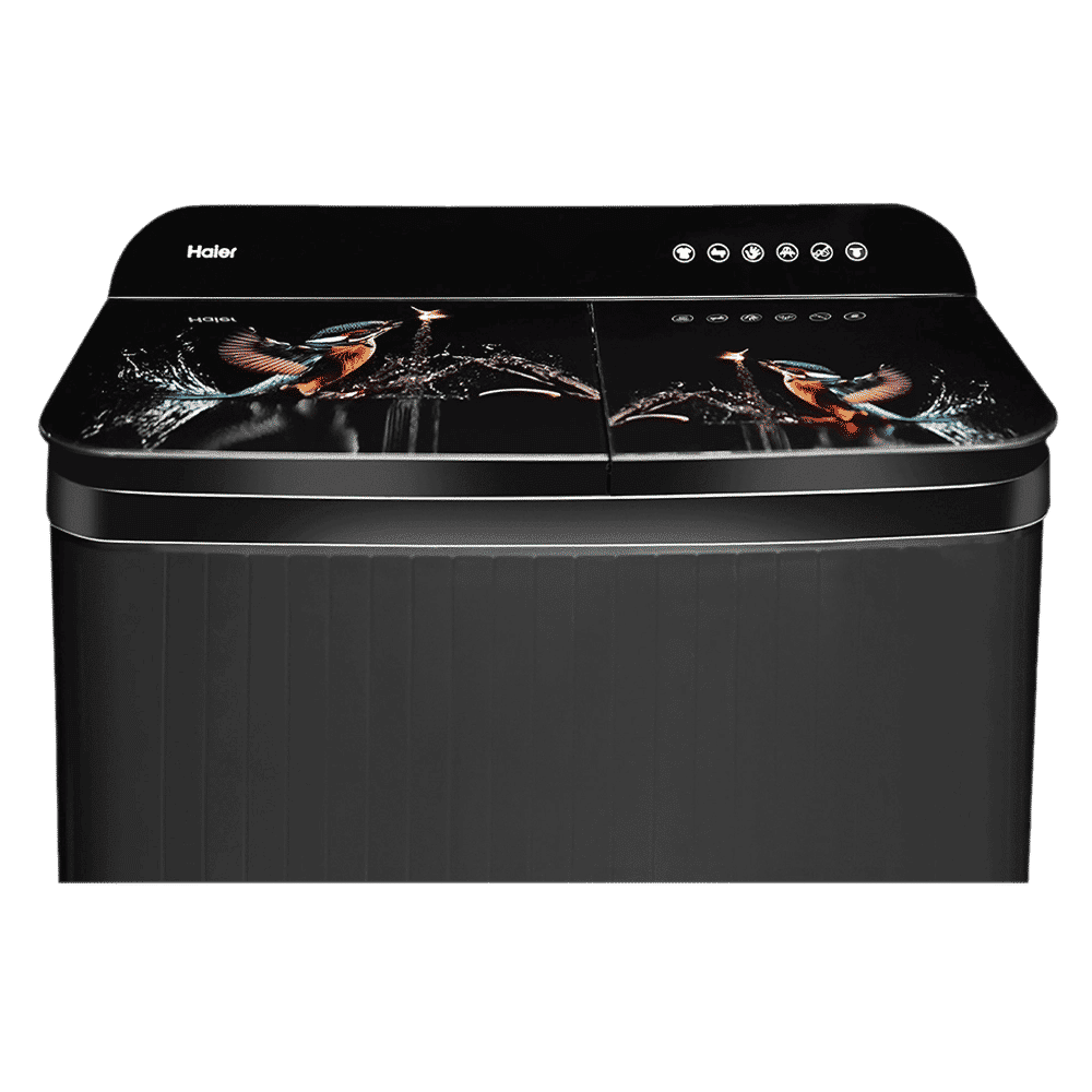Haier 11 kg 5 Star Semi Automatic Washing Machine with Softfall Techonology (HTW110-178FL, Black)_10