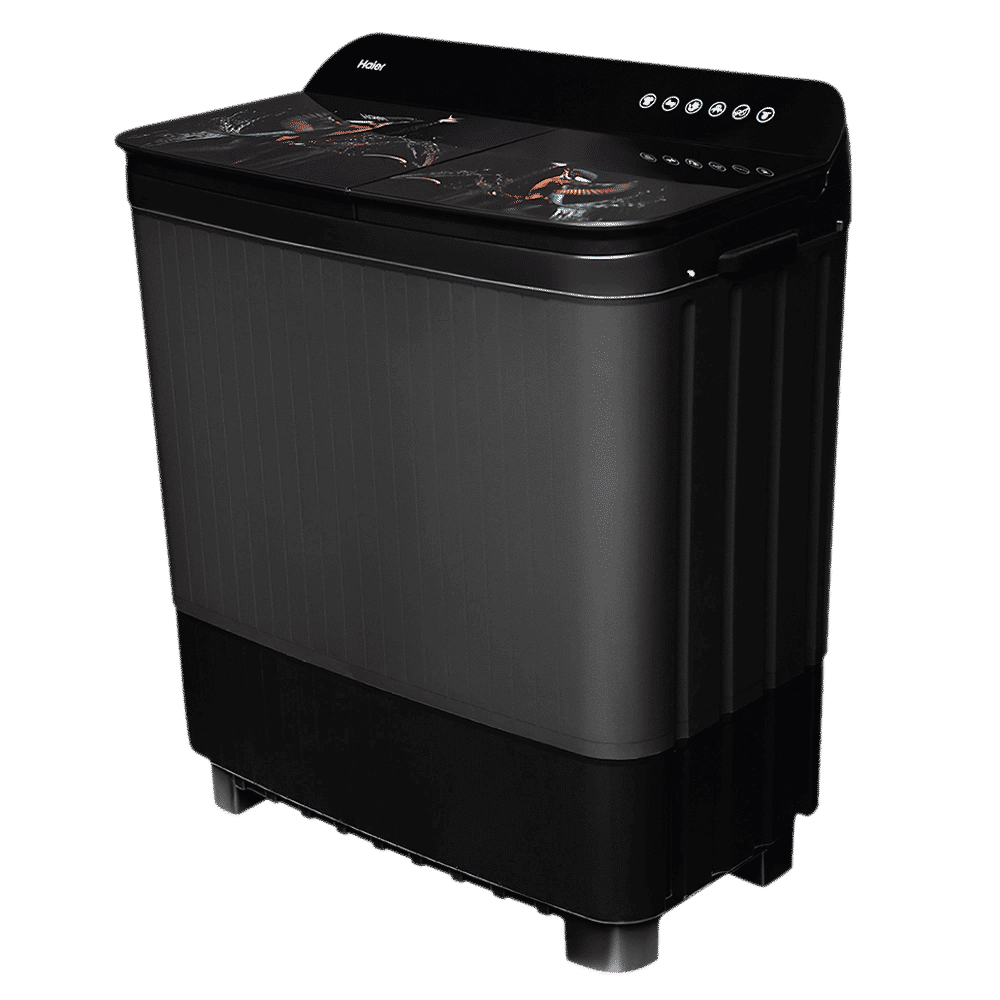 Haier 11 kg 5 Star Semi Automatic Washing Machine with Softfall Techonology (HTW110-178FL, Black)_6