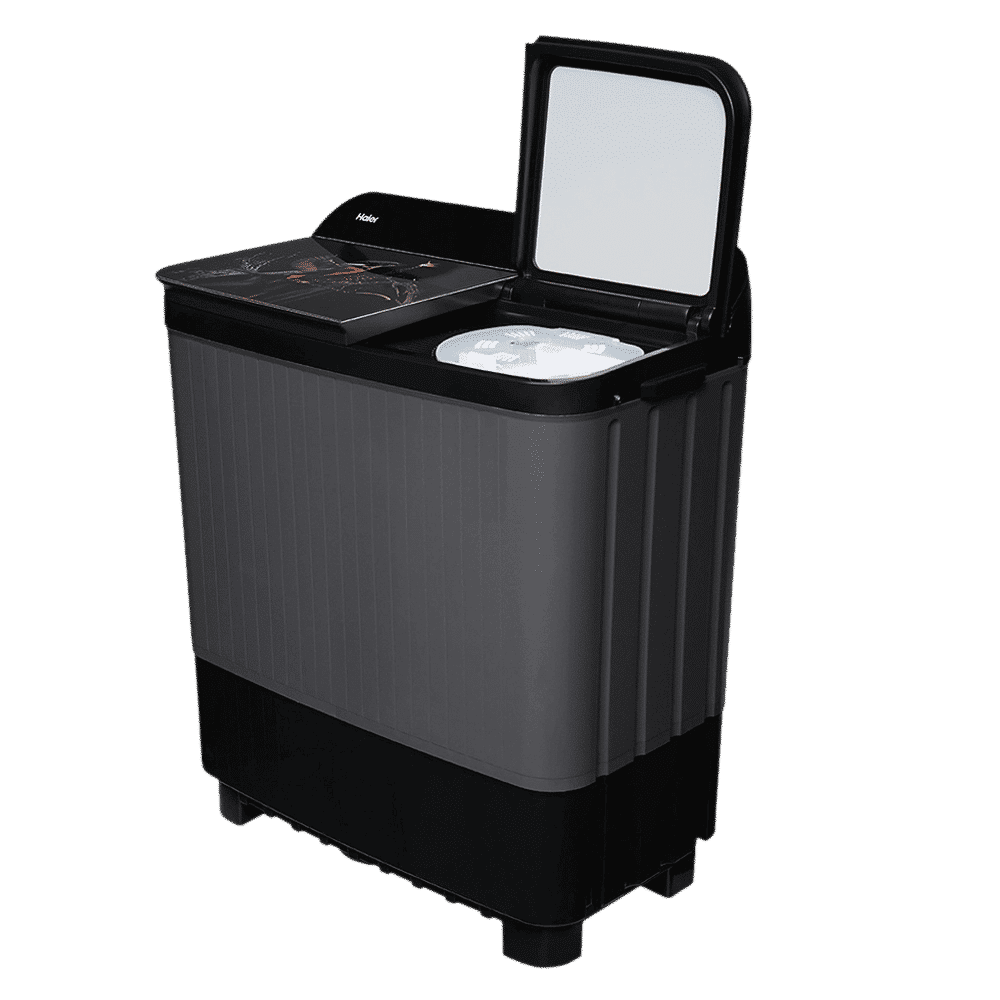 Haier 11 kg 5 Star Semi Automatic Washing Machine with Softfall Techonology (HTW110-178FL, Black)_7