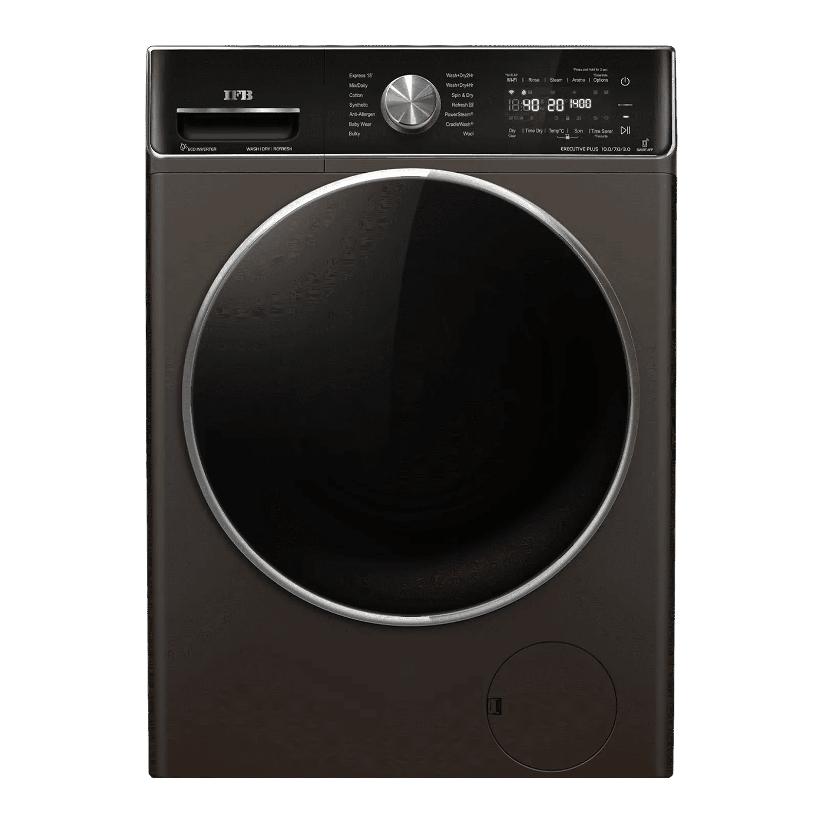 IFB 10/7 kg Inverter Fully Automatic Front Load Washer Dryer (Executive Plus ZXM, AI Technology, Mocha) IFB 10/7 kg Inverter Fully Automatic Front Load Washer Dryer (Executive Plus ZXM, AI Technology, Mocha)_1
