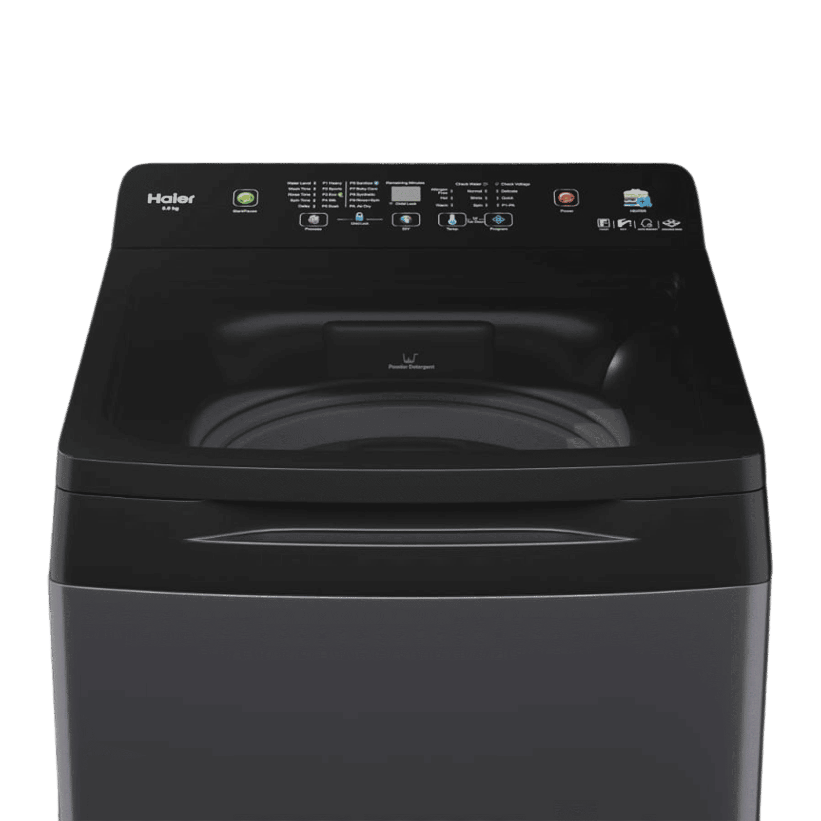 Haier 10.5 kg 5 Star Fully Automatic Top Load Washing Machine (Heater 688, HWM105-H688BK, In Built Heater, Black)_7