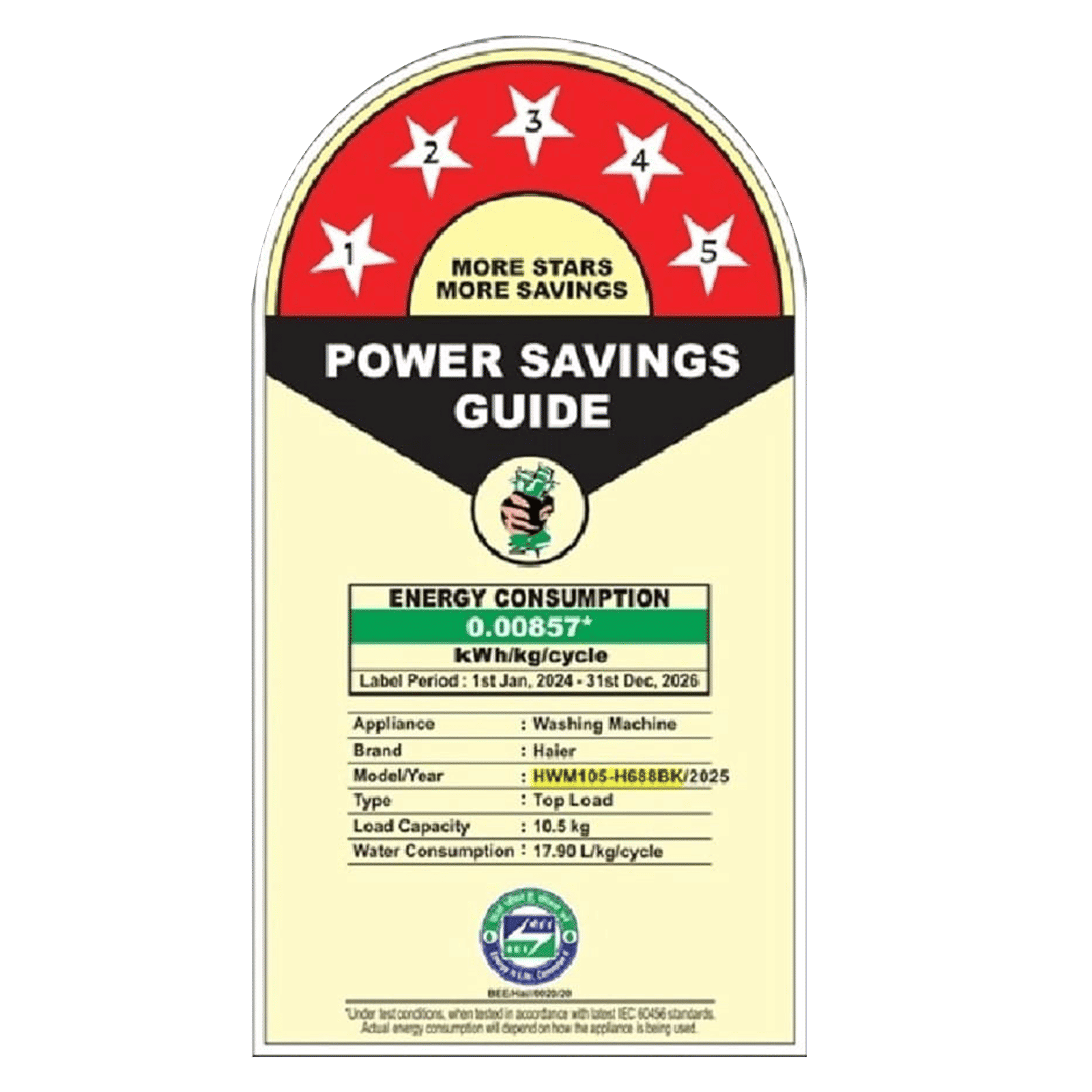 Haier 10.5 kg 5 Star Fully Automatic Top Load Washing Machine (Heater 688, HWM105-H688BK, In Built Heater, Black)_8