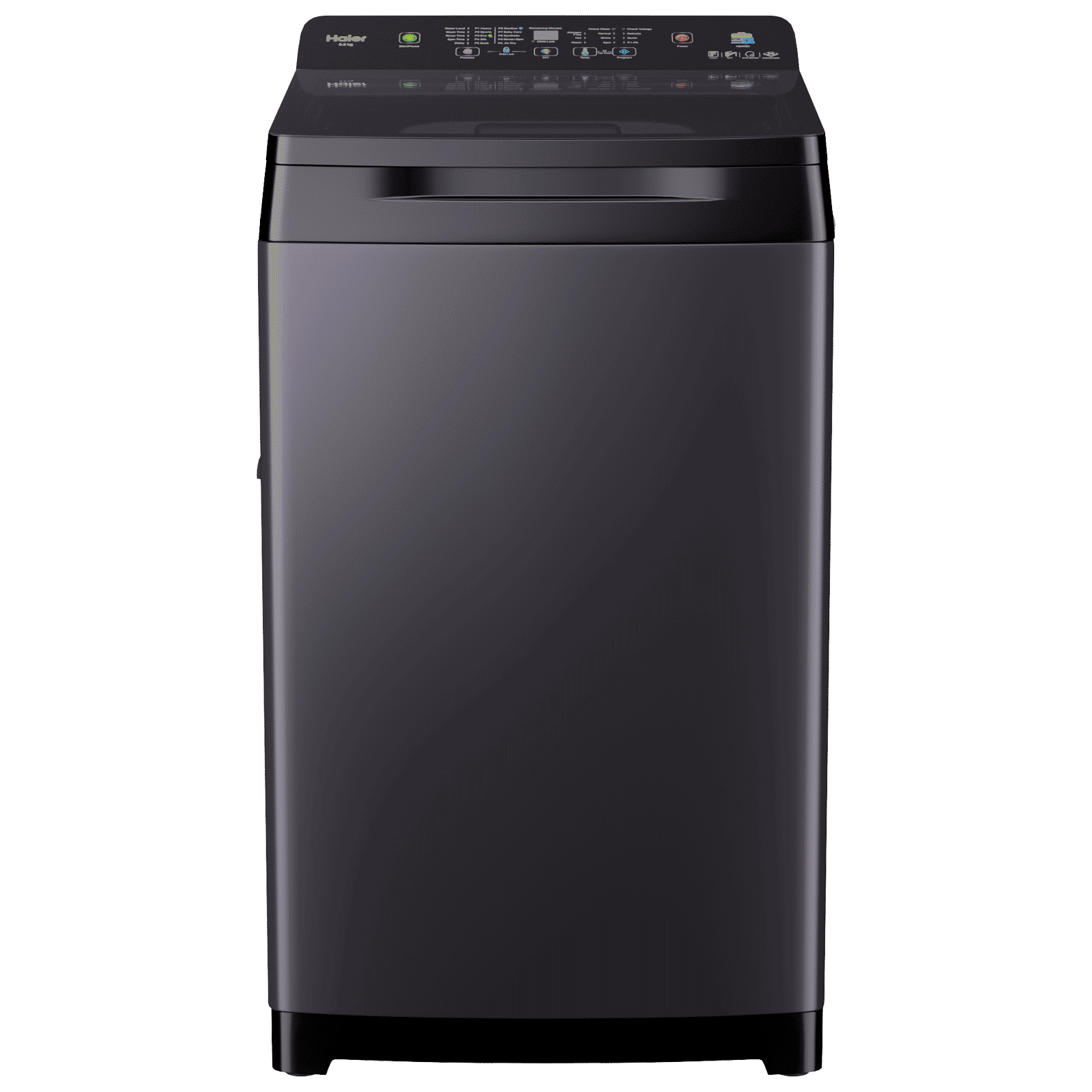 Haier 10.5 kg 5 Star Fully Automatic Top Load Washing Machine (Heater 688, HWM105-H688BK, In Built Heater, Black)_1