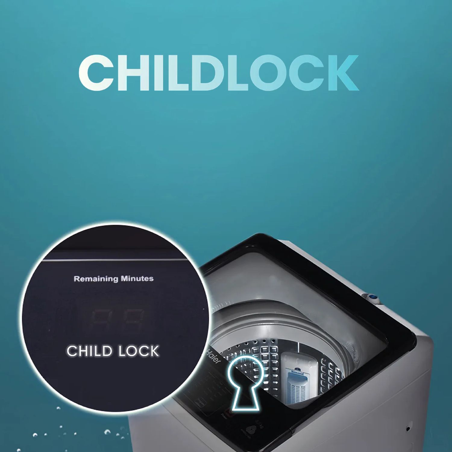 Haier 10.5 kg 5 Star Fully Automatic Top Load Washing Machine (HWM105-316BK, Pillow Drum, Black)_13