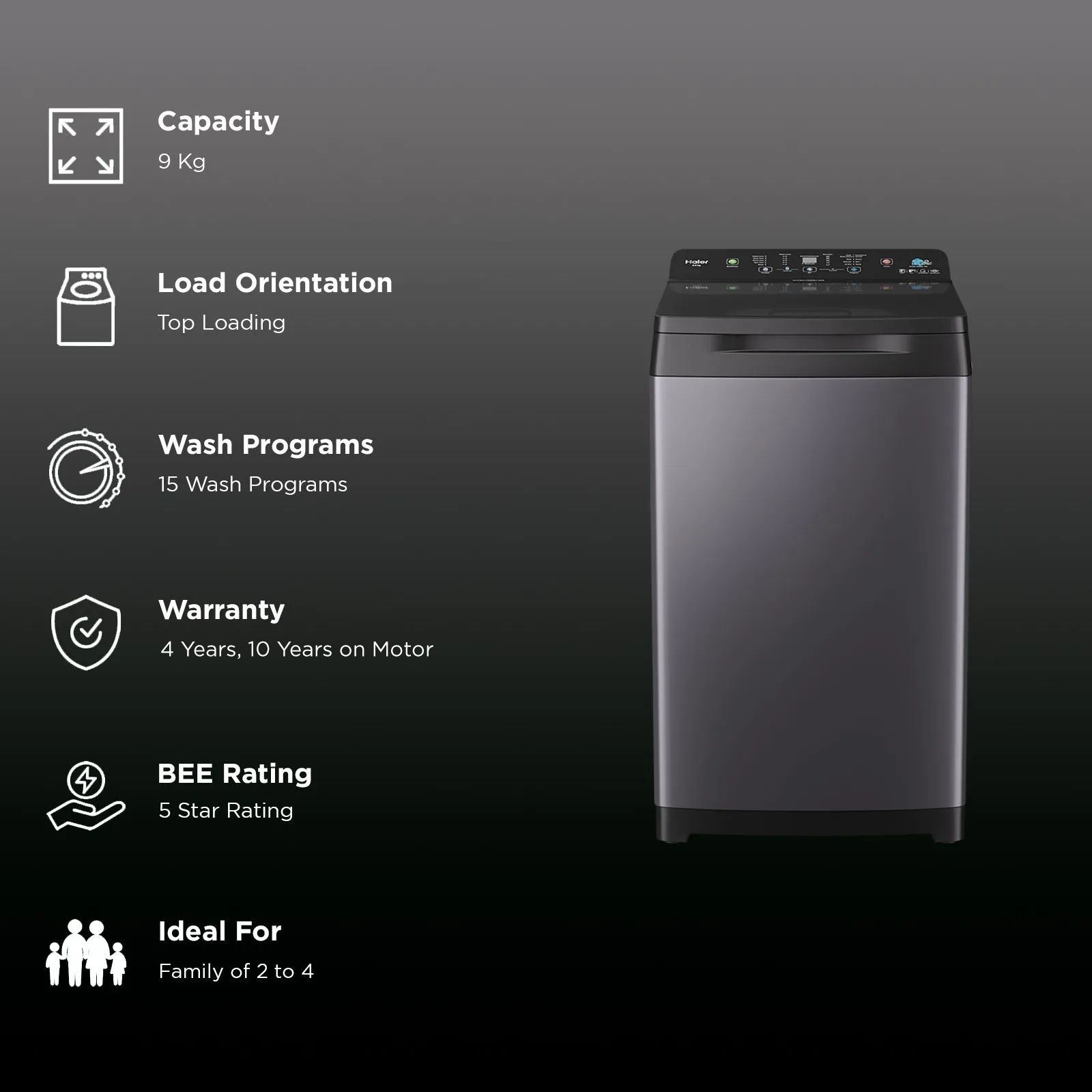 Haier 9 Kg 5 Star Fully Automatic Top Load Washing Machine (AST 688, HSW90-688ES8, Anti-Scale Technology, Dark jade)_3