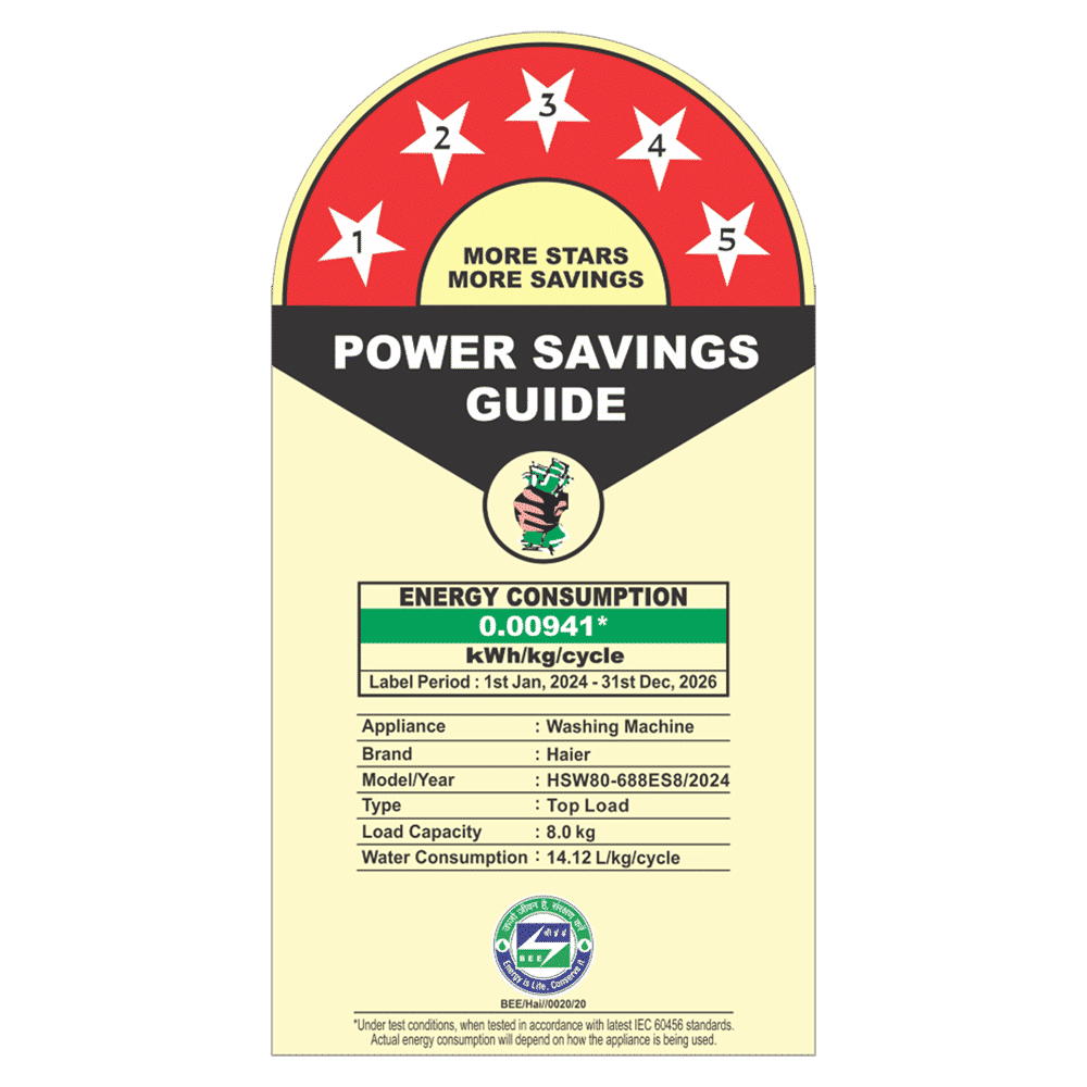 Haier 8 Kg 5 Star Fully Automatic Top Load Washing Machine (AST 688, HSW80-688ES8,  Anti-Scale Technology, Dark jade)_7