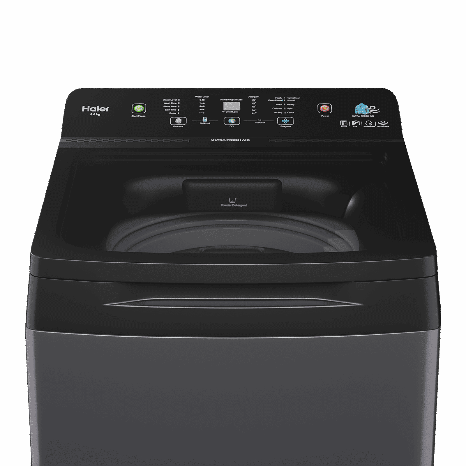 Haier 8 Kg 5 Star Fully Automatic Top Load Washing Machine (AST 688, HSW80-688ES8,  Anti-Scale Technology, Dark jade)_3