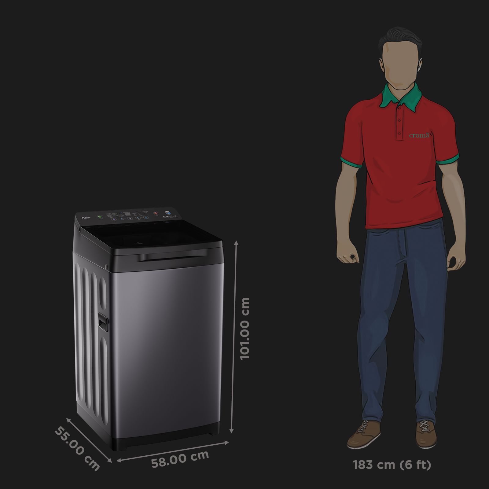 Haier 9 kg 5 Star Fully Automatic Top Load Washing Machine (Heater 688, HWM90-H688BK, In-built Heater, Dark jade)_2