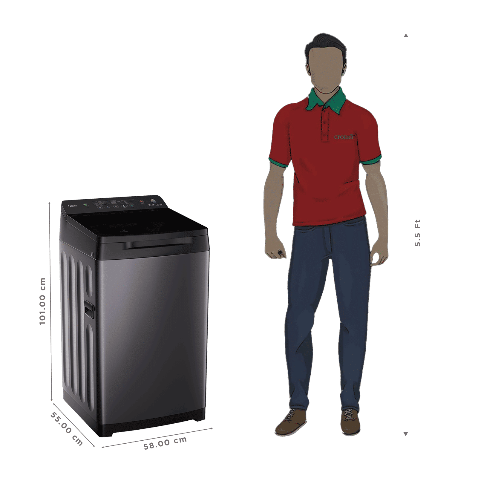 Haier 9 kg 5 Star Fully Automatic Top Load Washing Machine (Heater 688, HWM90-H688BK, In-built Heater, Dark jade)_2