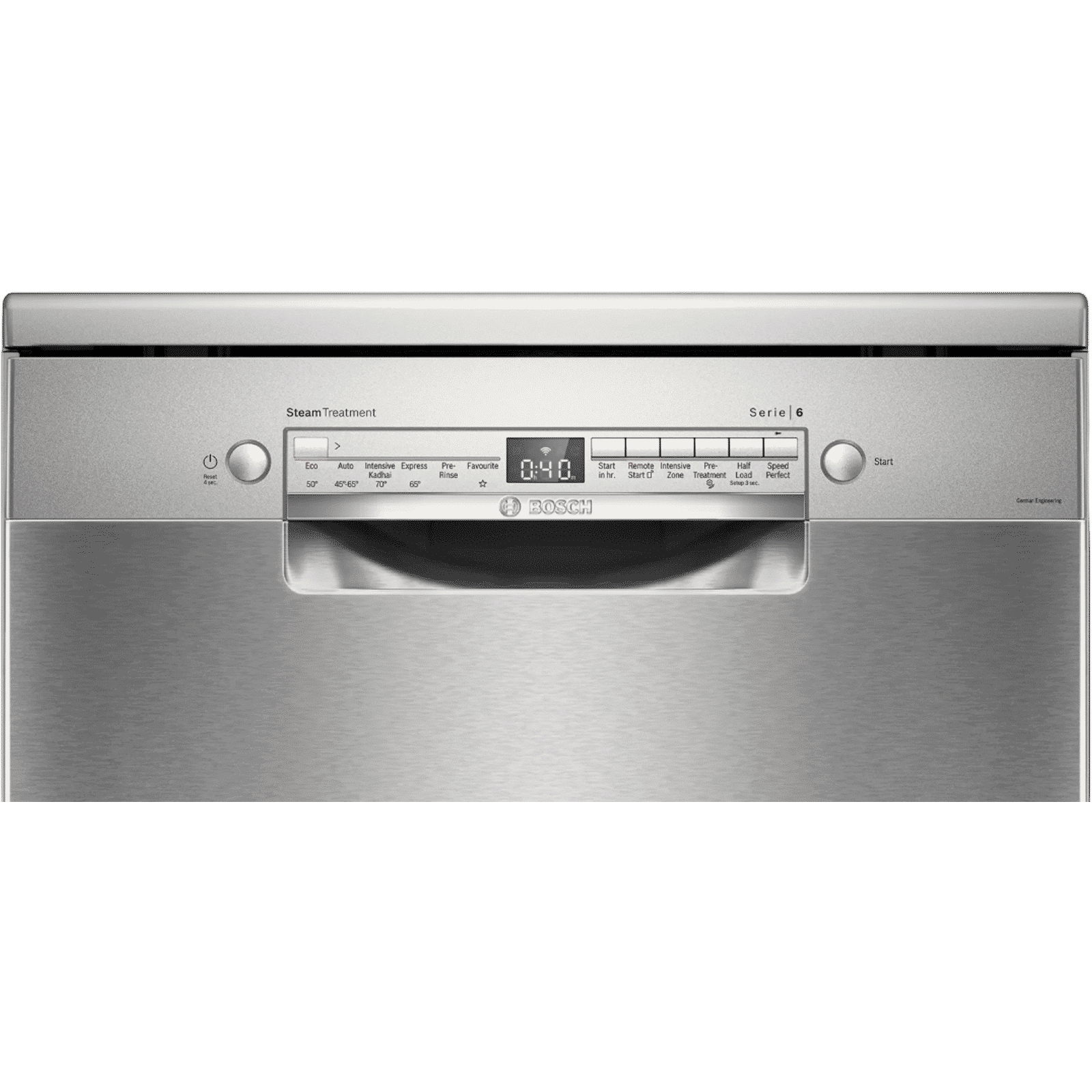 BOSCH Series 6 14 Place Settings Free Standing Dishwasher with Glass Protection Technology (No Pre-rinse Required, Silver)_4