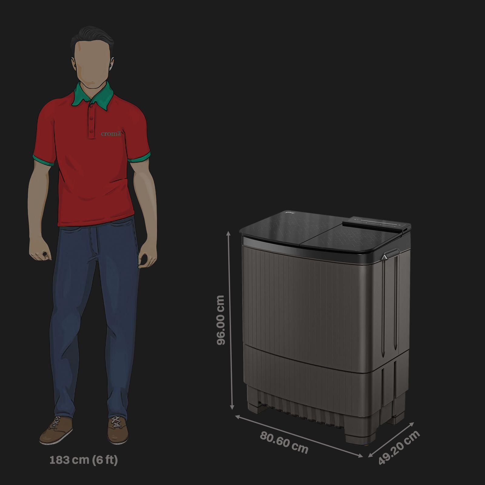 Godrej 9 kg 5 Star Semi Automatic Washing Machine with PowerMax Wash Motor (Edge Ultima Series, 52141601SD00515, Crystal Grey)_2