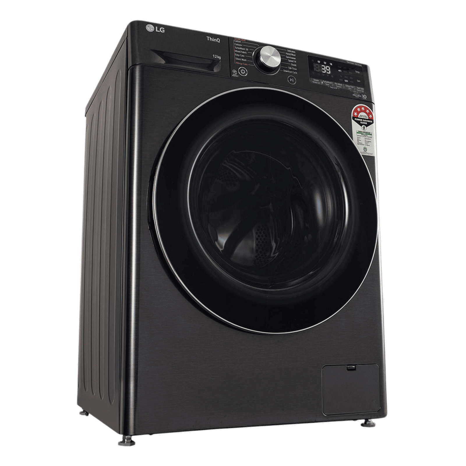 LG 12 kg 5 Star Wi-Fi Inverter Fully Automatic Front Load Washing Machine (FHP1412Z9B.APBQEIL, AI Direct Drive, Platinum Black) LG 12 kg 5 Star Wi-Fi Inverter Fully Automatic Front Load Washing Machine (FHP1412Z9B.APBQEIL, AI Direct Drive, Platinum Black)_10