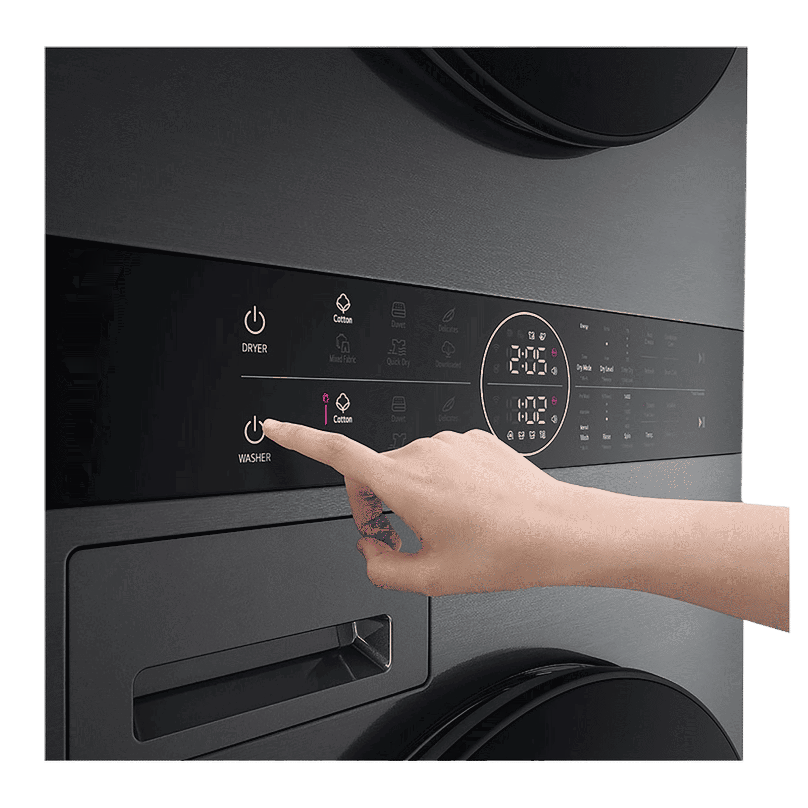 LG 13/10 kg 5 Star Wi-Fi Inverter Fully Automatic Front Load Washer Dryer (WashTower, FWT1310PB.APBQEIL, 6 Motion DD, Platinum Black) LG 13/10 kg 5 Star Wi-Fi Inverter Fully Automatic Front Load Washer Dryer (WashTower, FWT1310PB.APBQEIL, 6 Motion DD, Platinum Black)_11