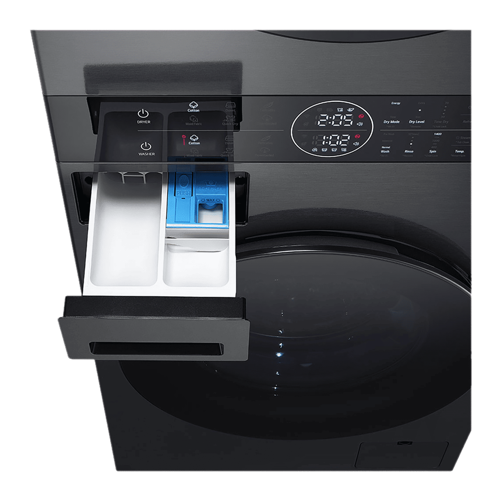 LG 13/10 kg 5 Star Wi-Fi Inverter Fully Automatic Front Load Washer Dryer (WashTower, FWT1310PB.APBQEIL, 6 Motion DD, Platinum Black) LG 13/10 kg 5 Star Wi-Fi Inverter Fully Automatic Front Load Washer Dryer (WashTower, FWT1310PB.APBQEIL, 6 Motion DD, Platinum Black)_8