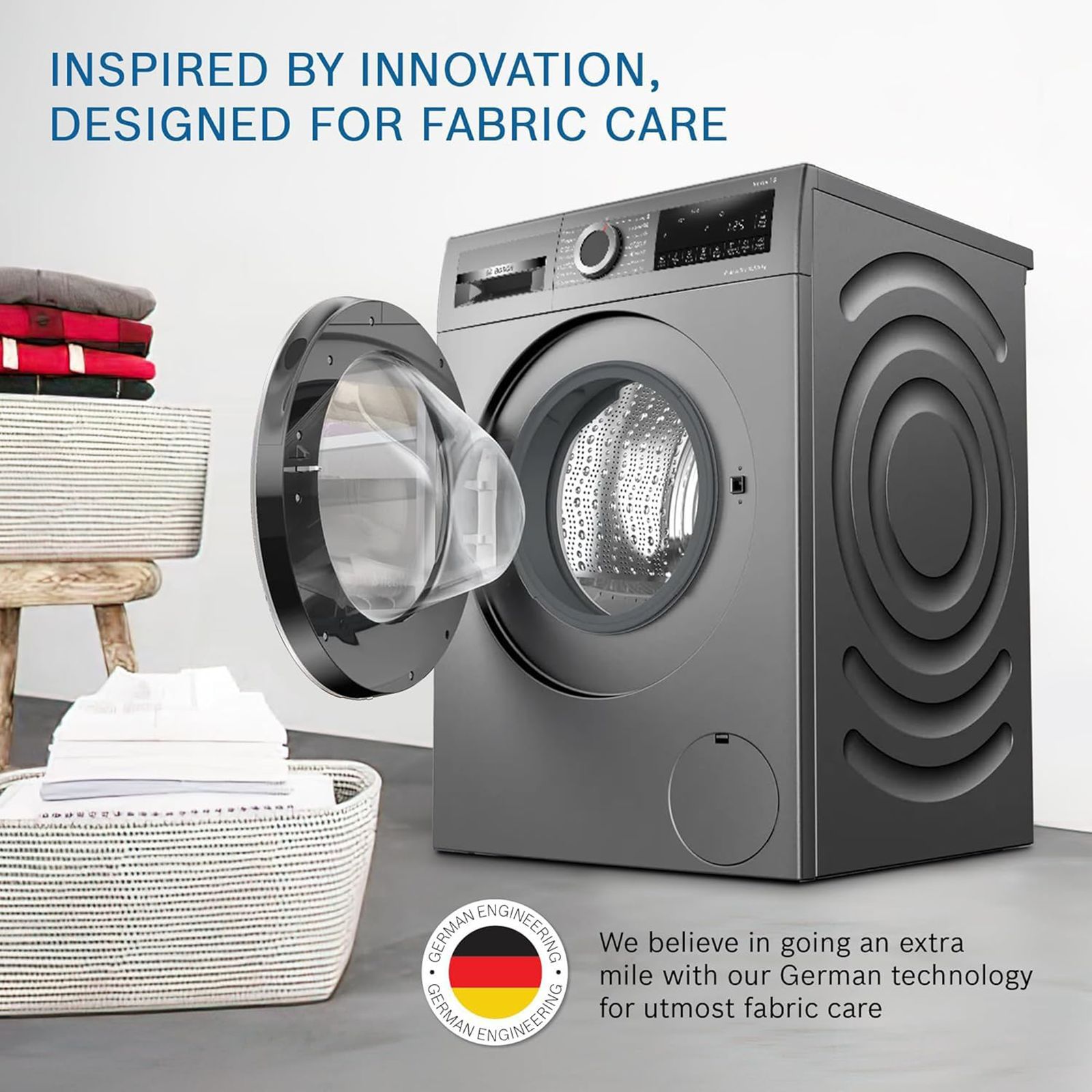 BOSCH 10.5/6 kg 5 Star Inverter Fully Automatic Front Load Washer Dryer (Series 6, WNA2E4UCIN, Inbuilt Heater, Grey)_16