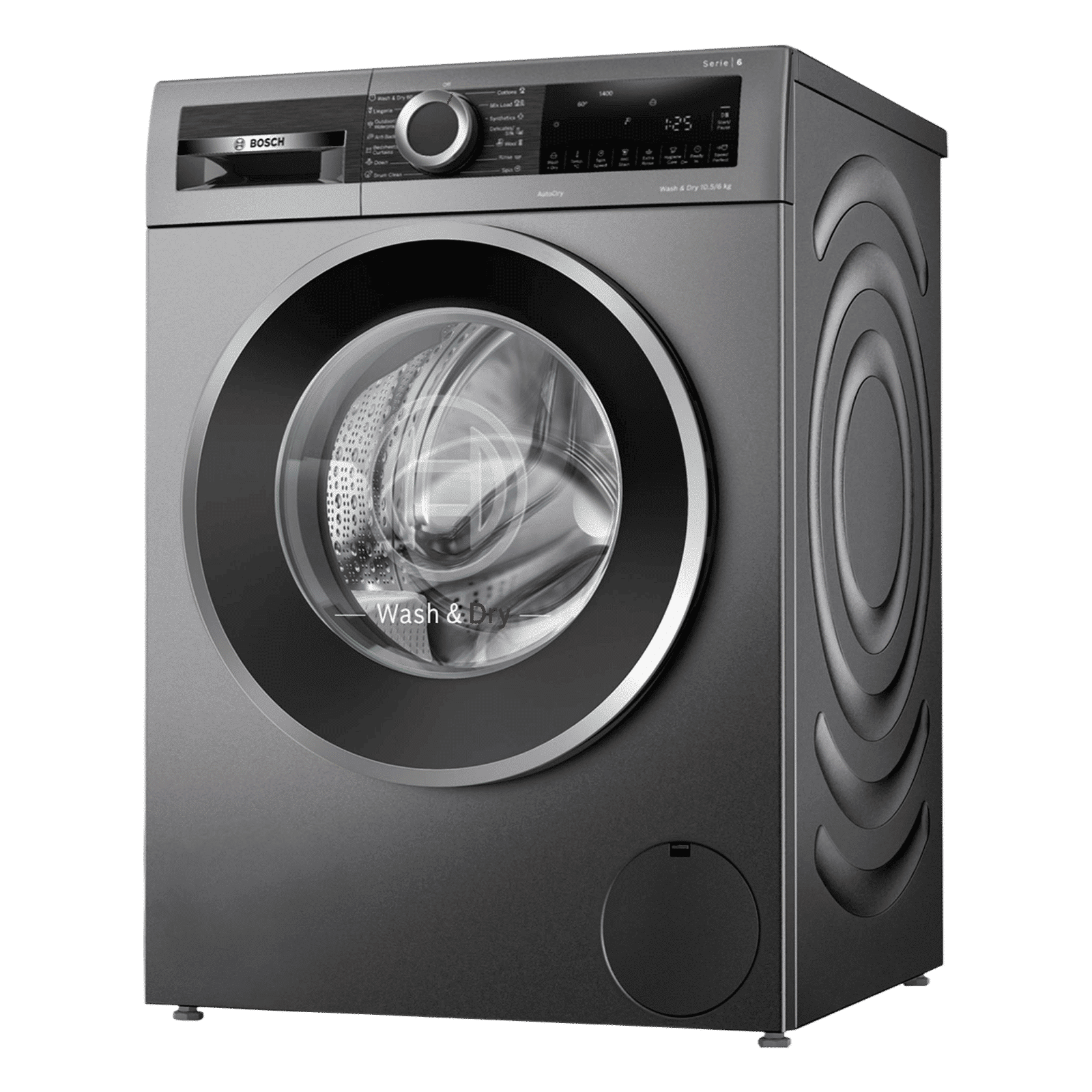 BOSCH 10.5/6 kg 5 Star Inverter Fully Automatic Front Load Washer Dryer (Series 6, WNA2E4UCIN, Inbuilt Heater, Grey)_4