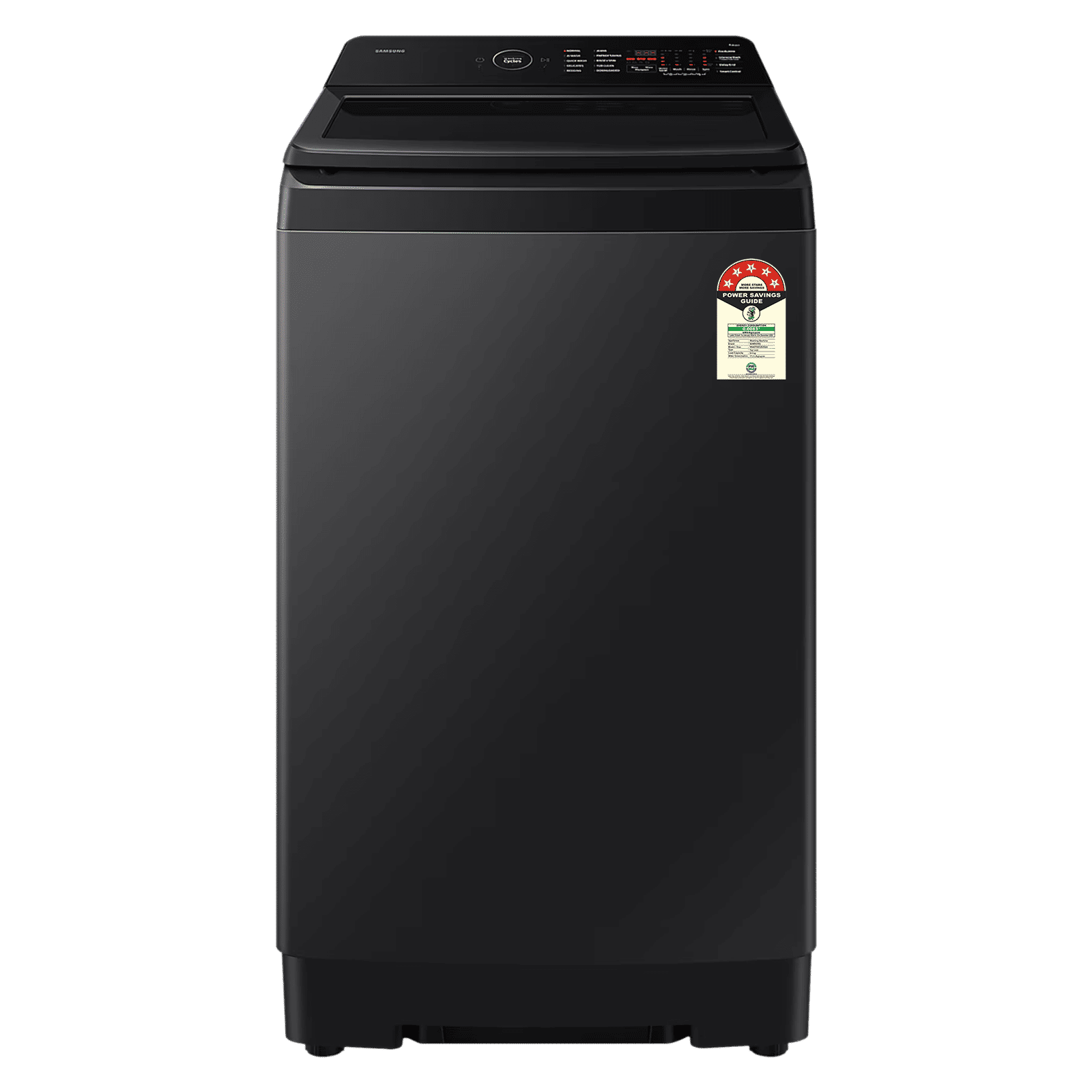 SAMSUNG 8 kg 5 Star Wi-Fi Inverter Fully Automatic Top Load Washing Machine (WA80F08E2BTL, AI VRT+ Technology, Black Caviar)_1